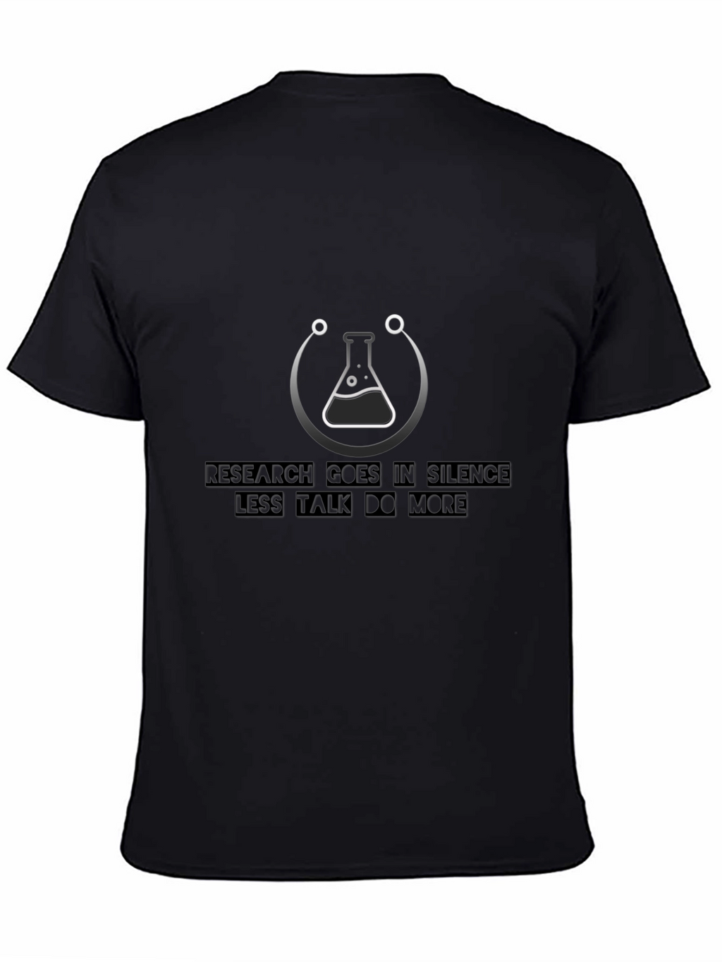Research in Silence Graphic T-Shirt - Black
