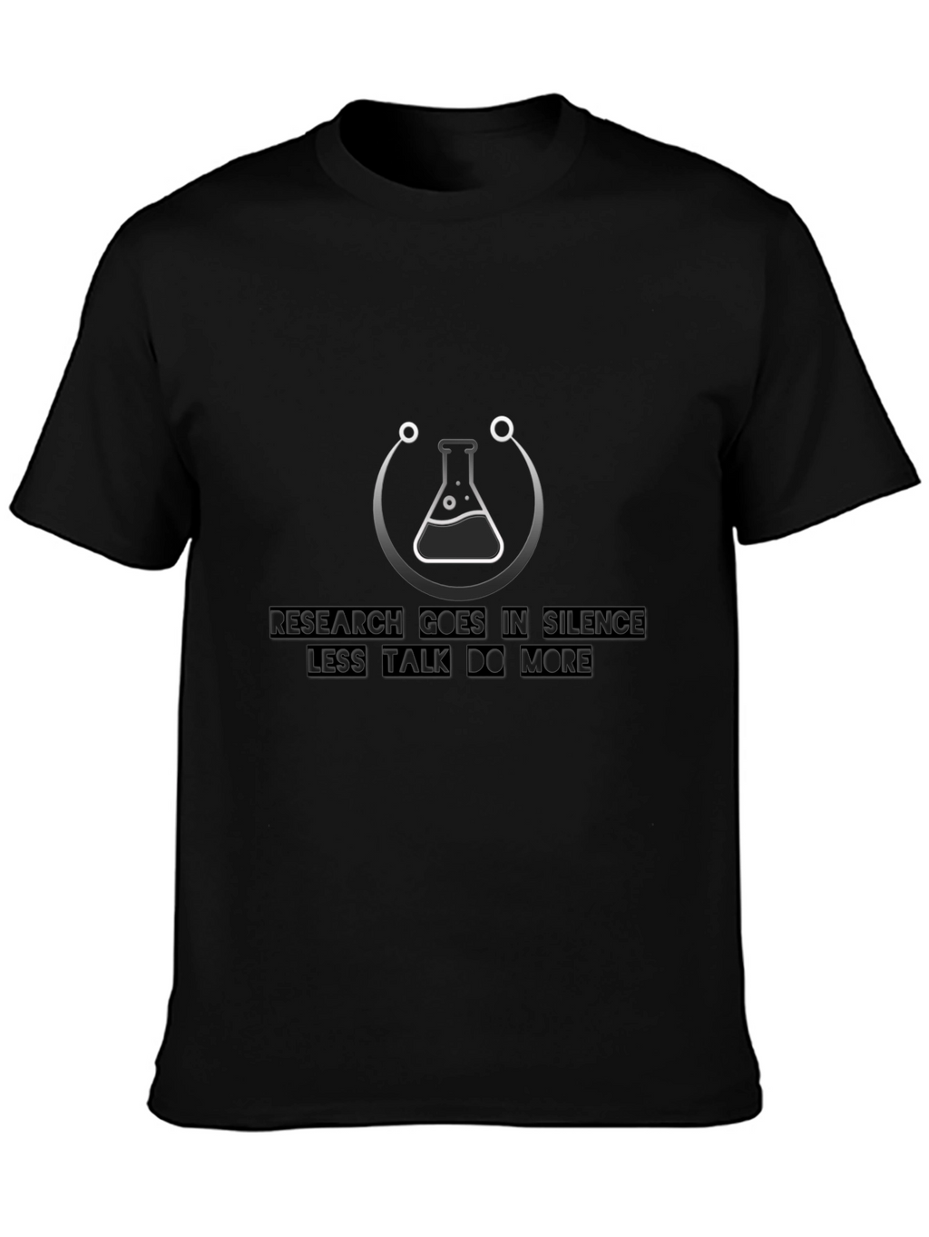Research in Silence Graphic T-Shirt - Black