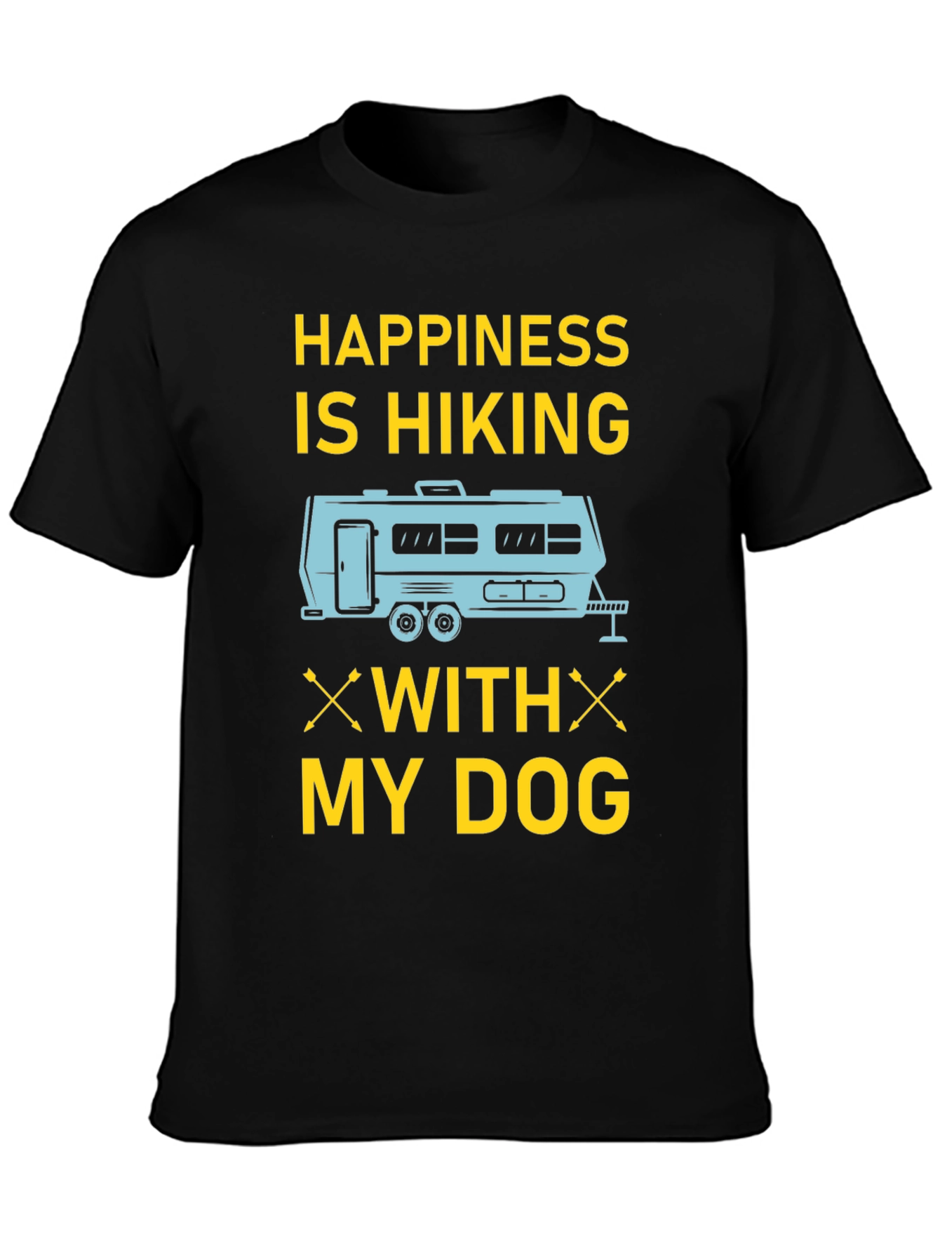 Happiness is Hiking With My Dog T-Shirt