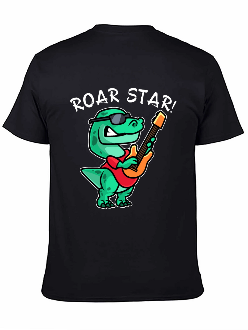 Roar Star Dino Guitarist Graphic Tee