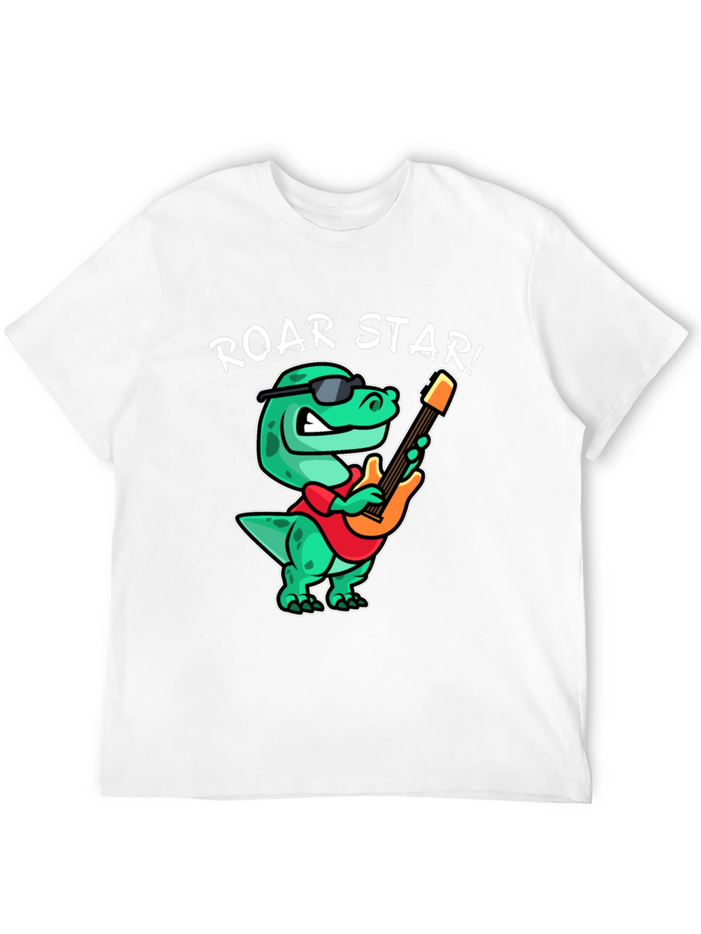 Roar Star Dino Guitarist Graphic Tee