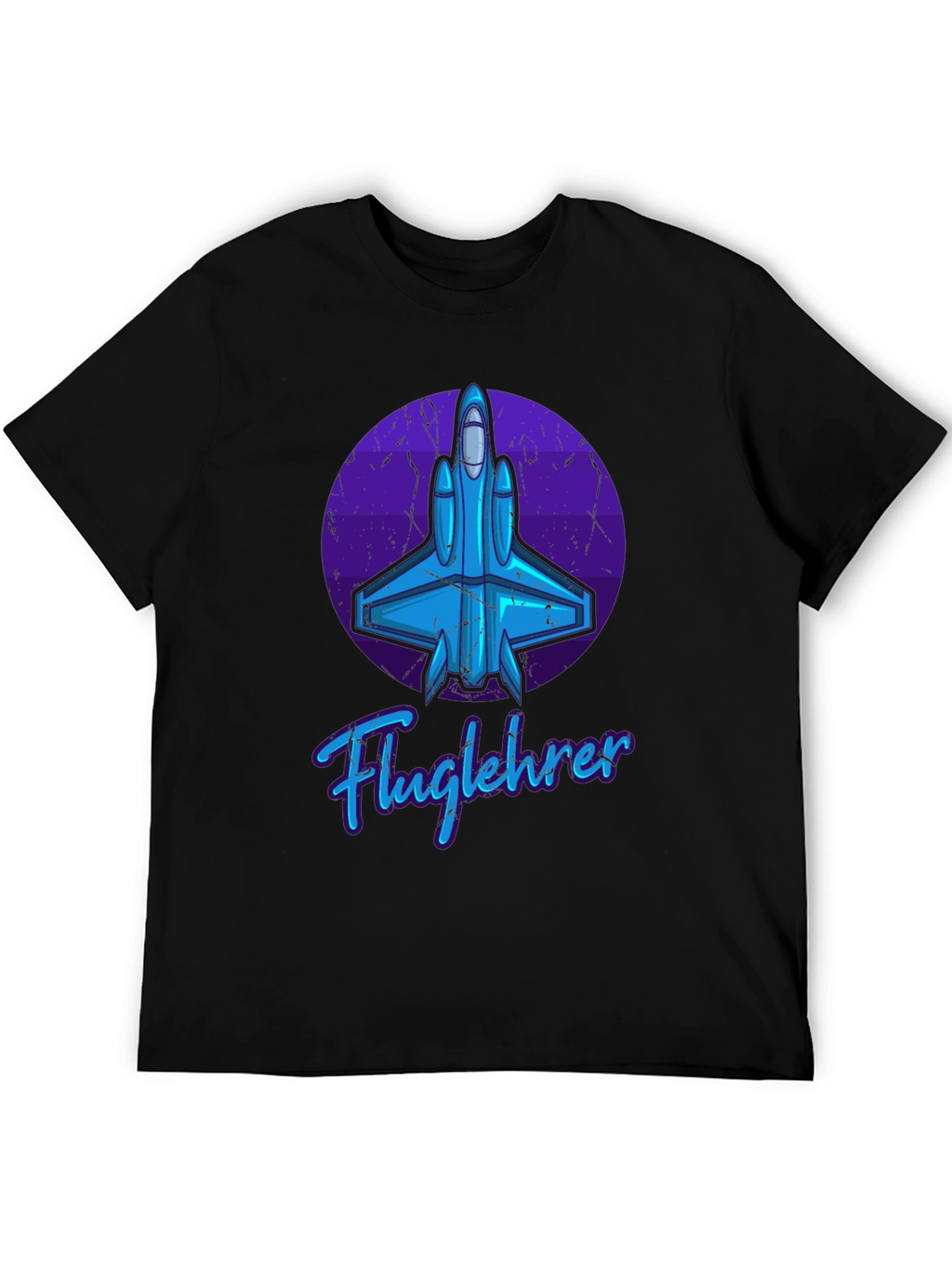 Fluglehrer Fighter Jet Graphic Tee - Black
