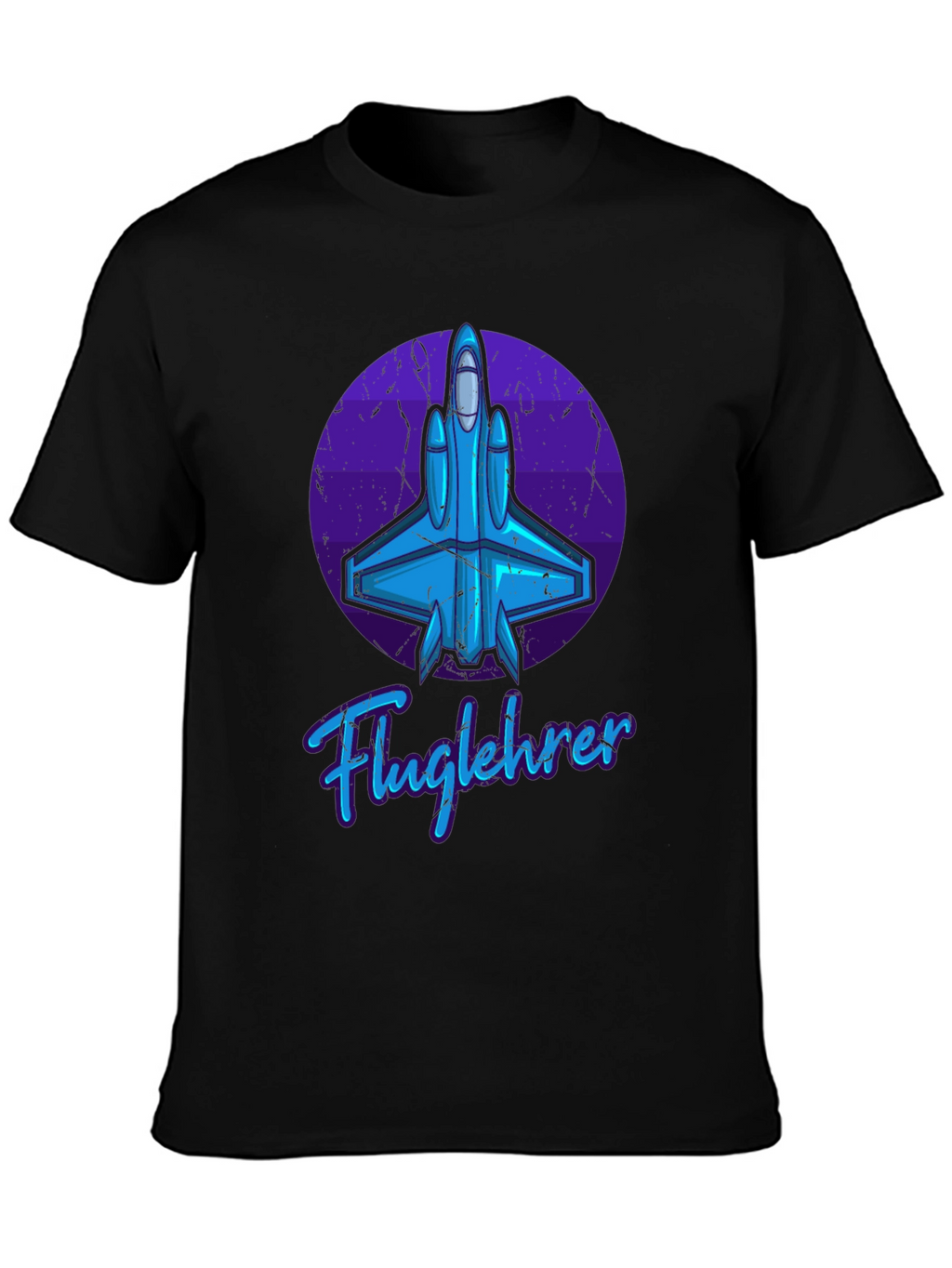 Fluglehrer Fighter Jet Graphic Tee - Black