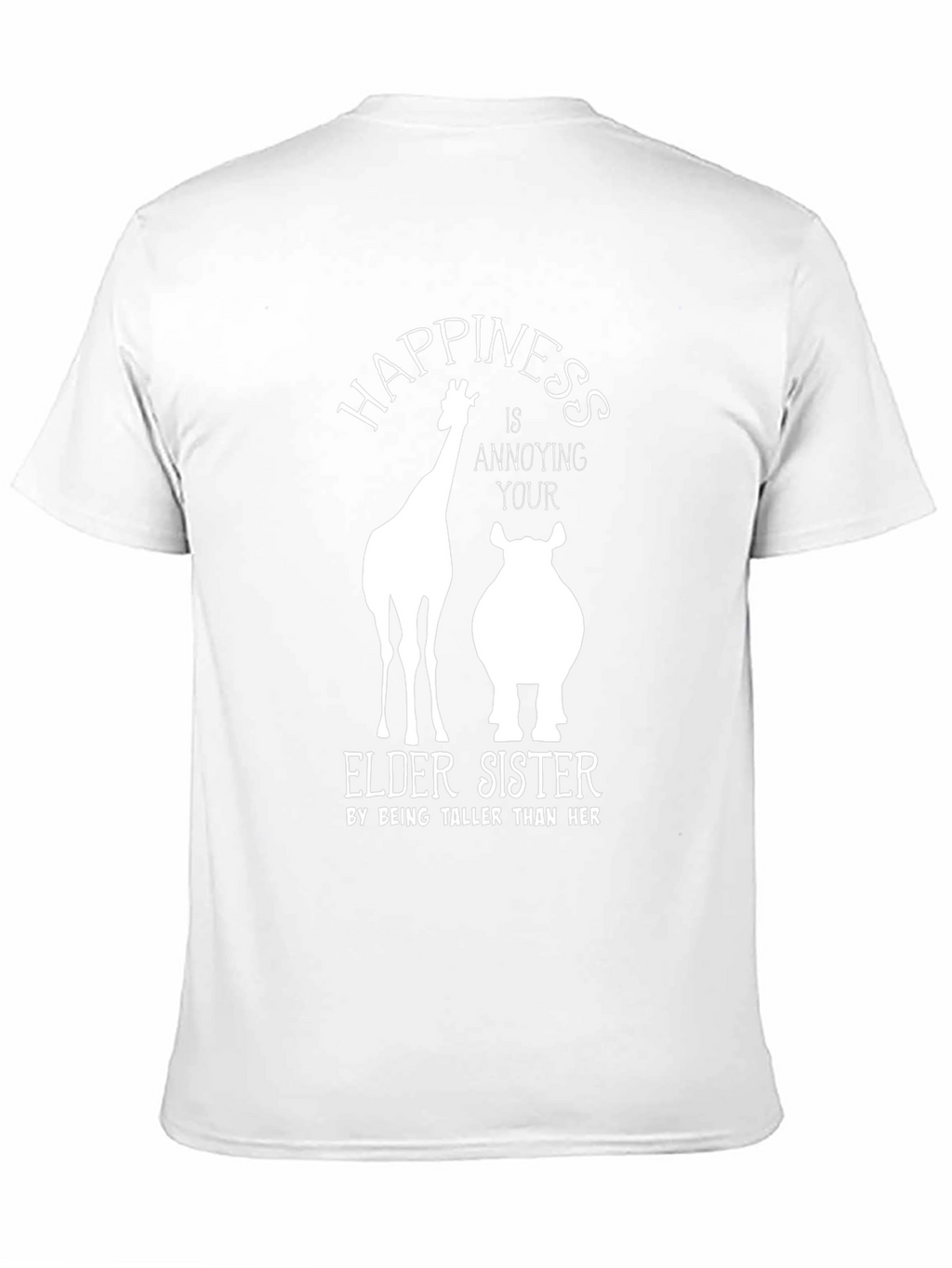Funny Giraffe & Hippo Elder Sister T-Shirt