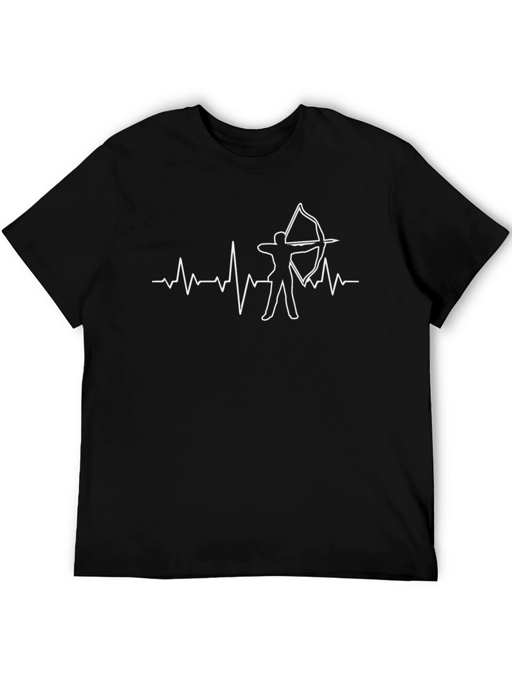 Archery Heartbeat Graphic Tee - Black