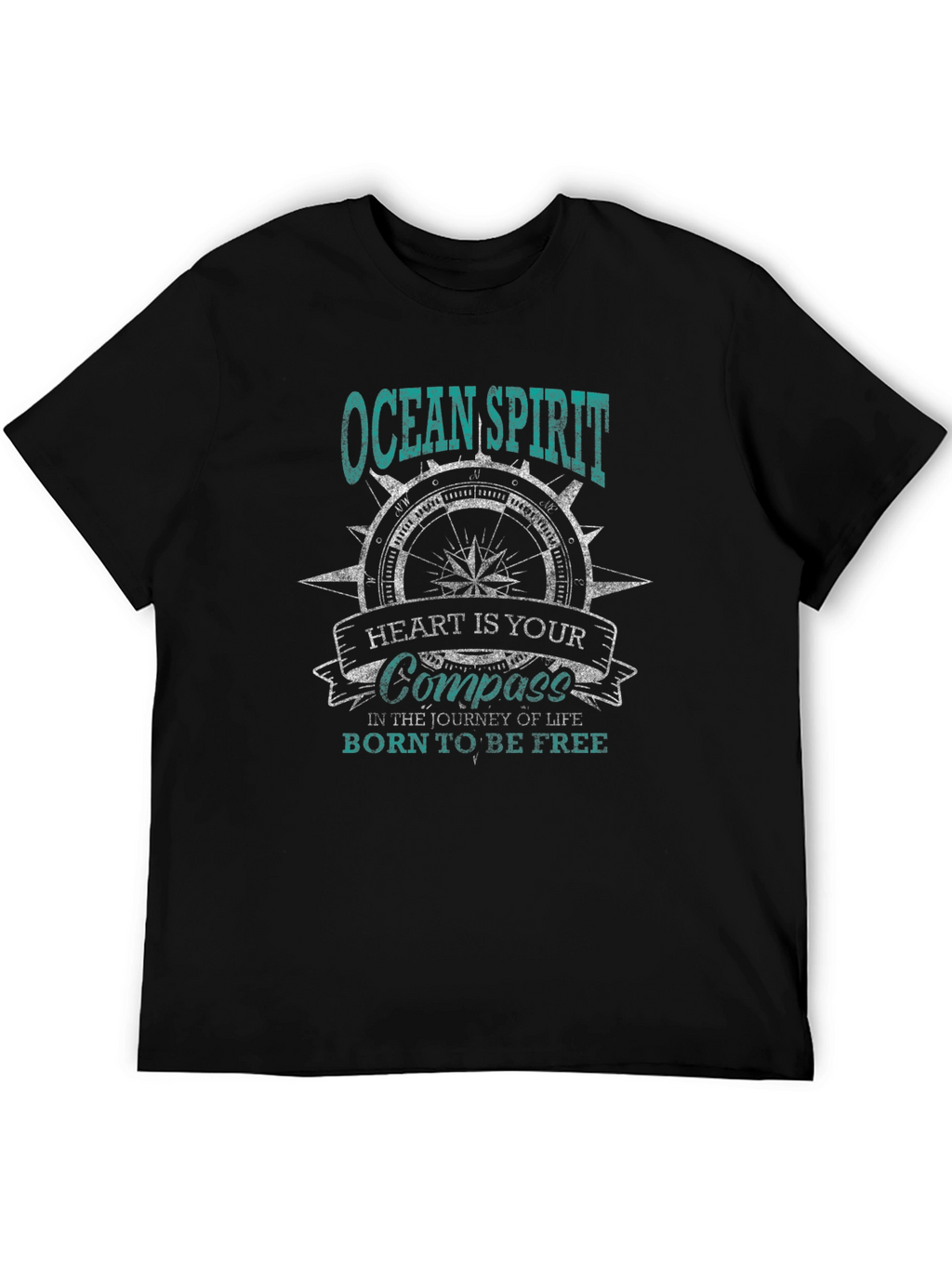 Ocean Spirit Compass Graphic T-Shirt