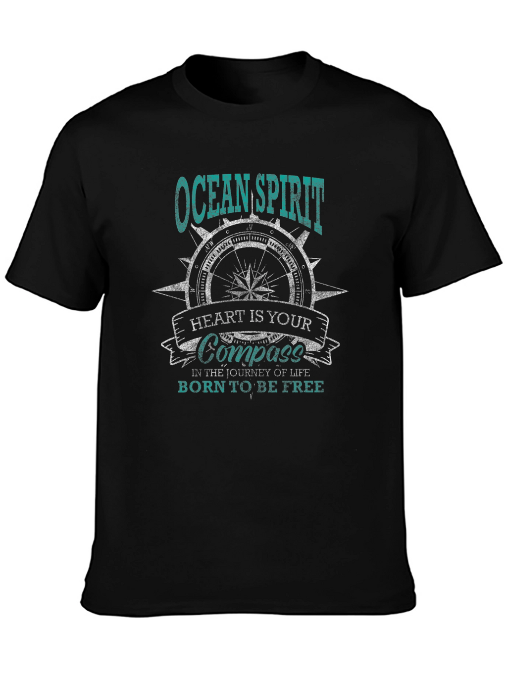 Ocean Spirit Compass Graphic T-Shirt