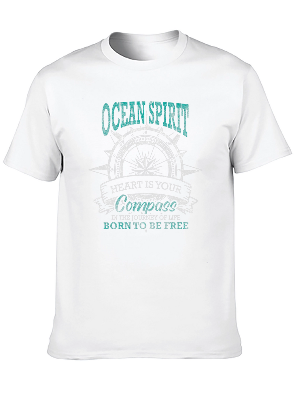 Ocean Spirit Compass Graphic T-Shirt