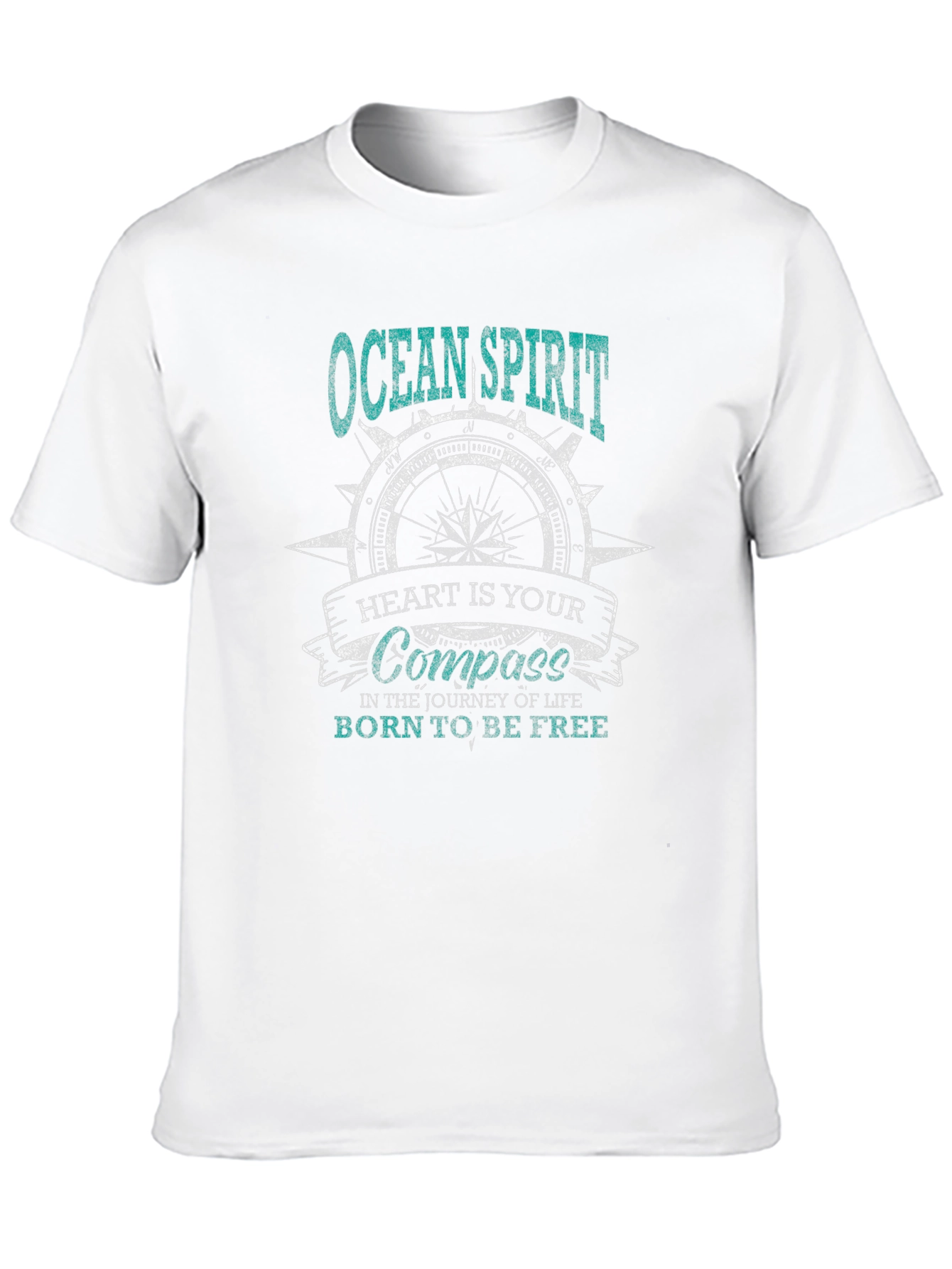 Ocean Spirit Compass Graphic T-Shirt
