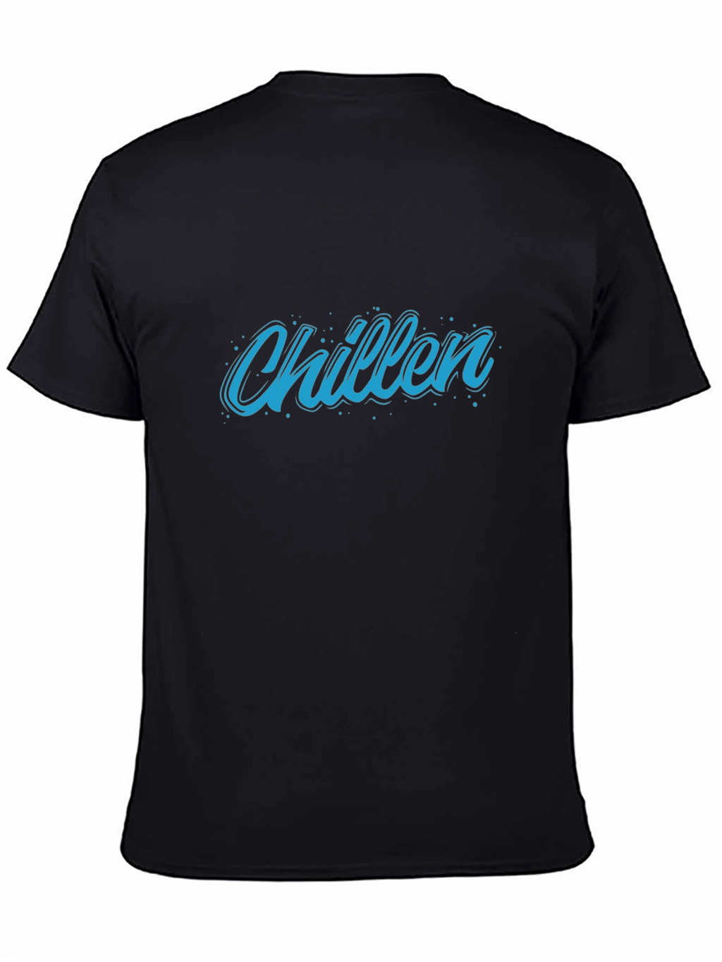 Chillen Graphic Print Black T-Shirt