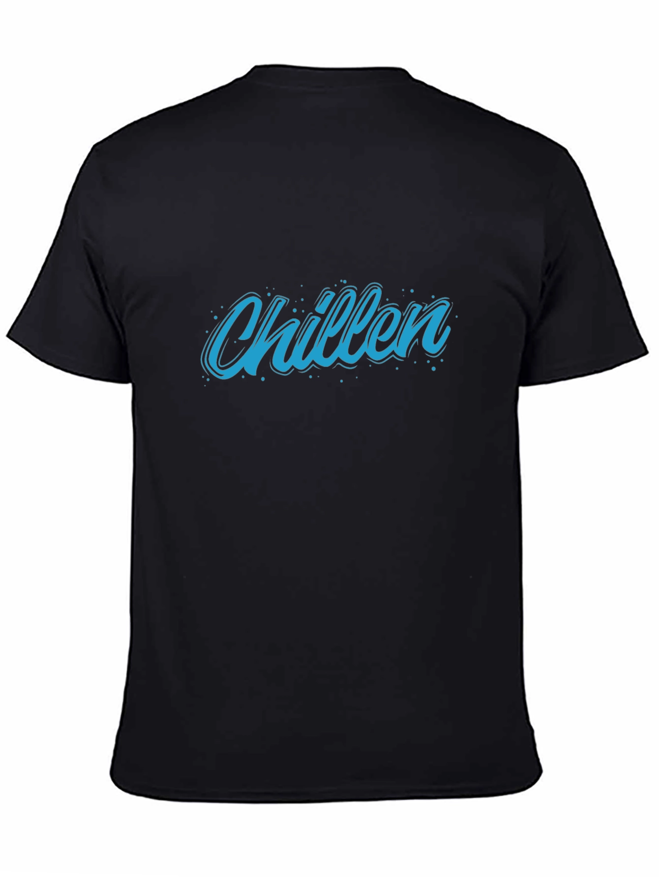 Chillen Graphic Print Black T-Shirt