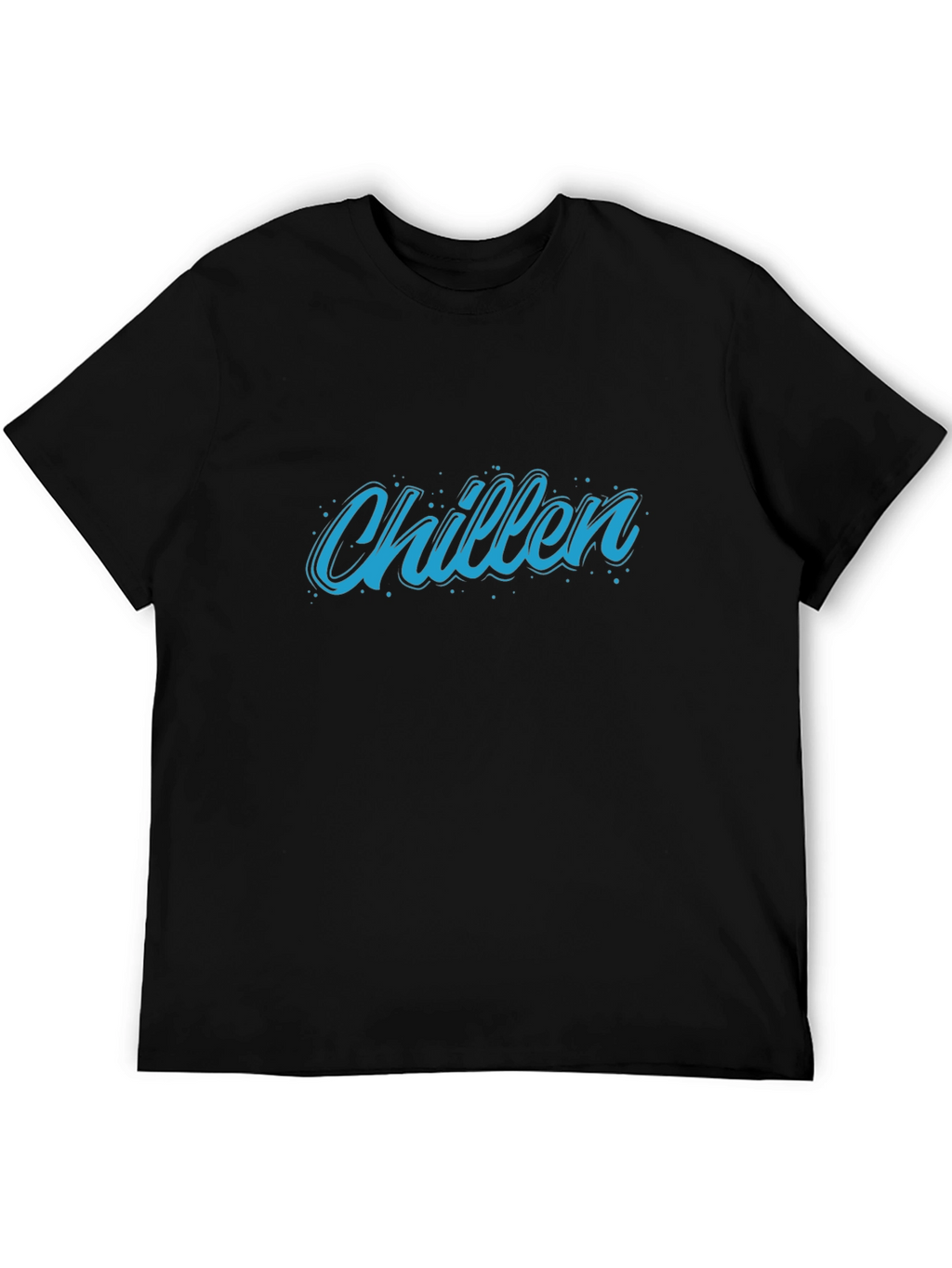 Chillen Graphic Print Black T-Shirt