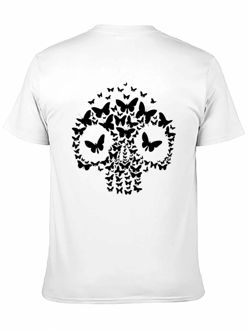 Butterfly Skull Graphic Tee - Dark and Edgy Style
