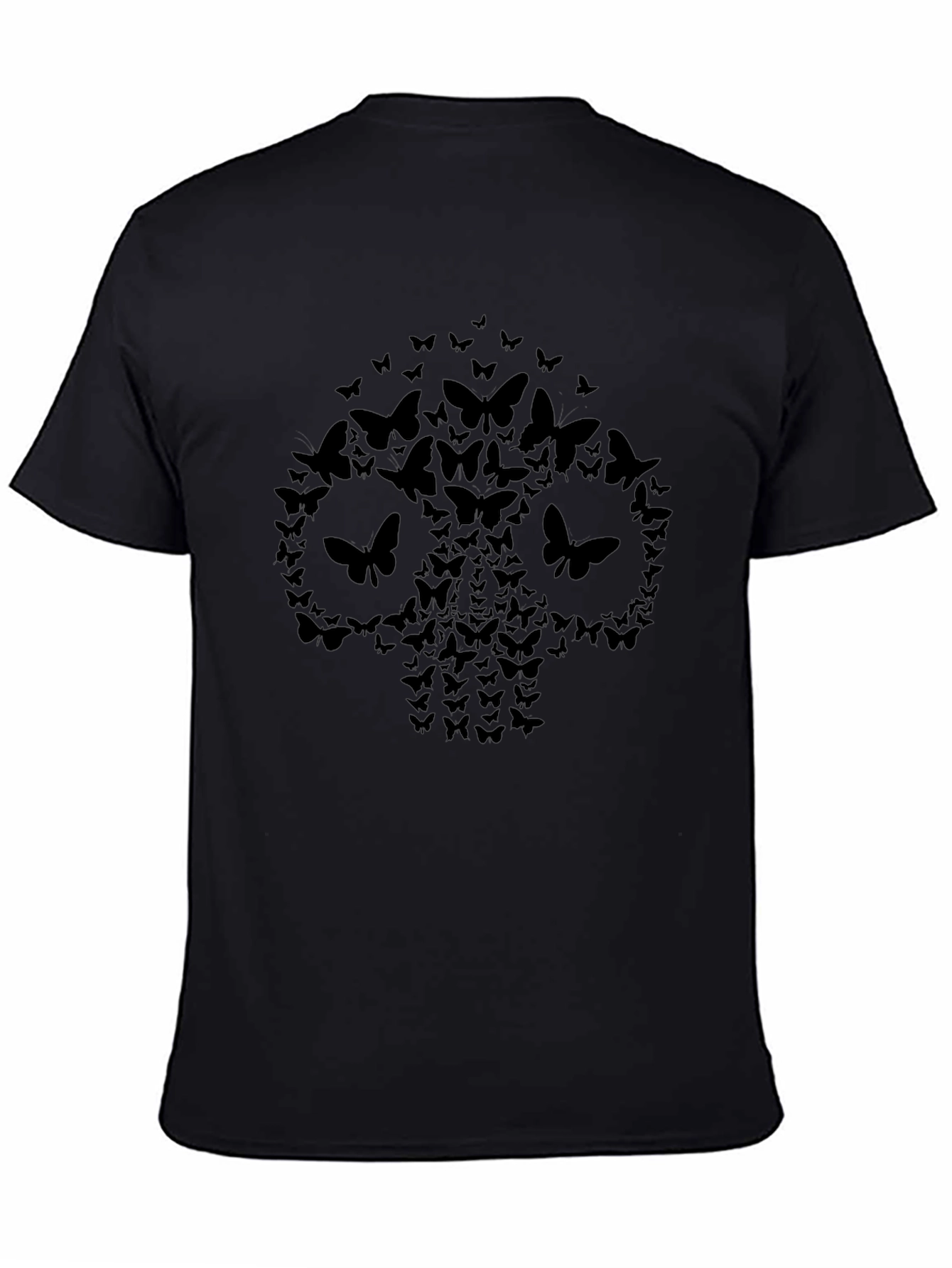 Butterfly Skull Graphic Tee - Dark and Edgy Style
