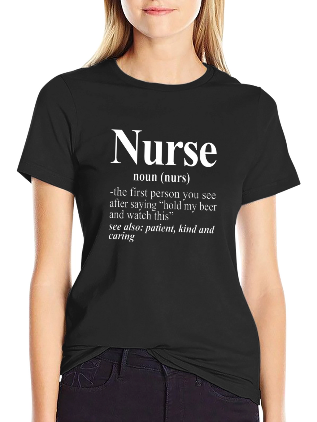Nurse Definition Black T-Shirt