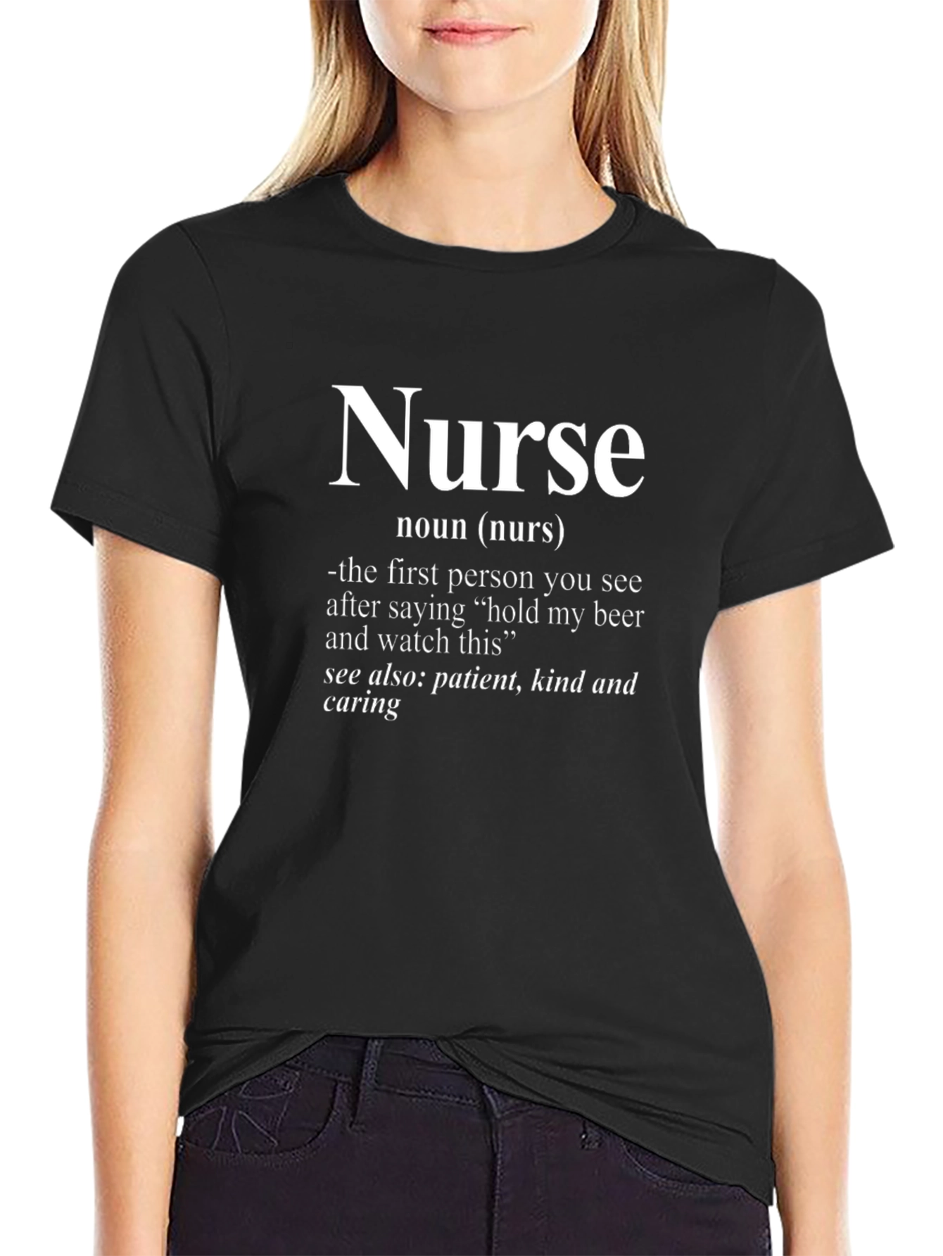 Nurse Definition Black T-Shirt