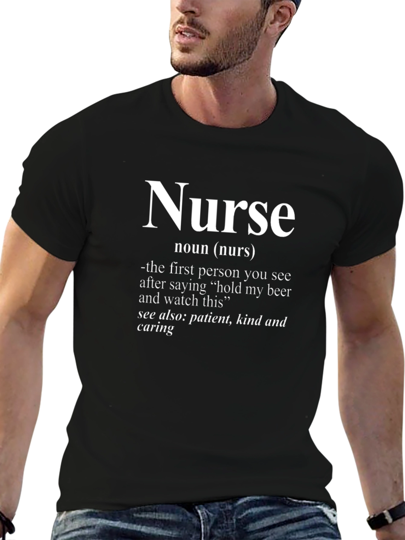 Nurse Definition Black T-Shirt