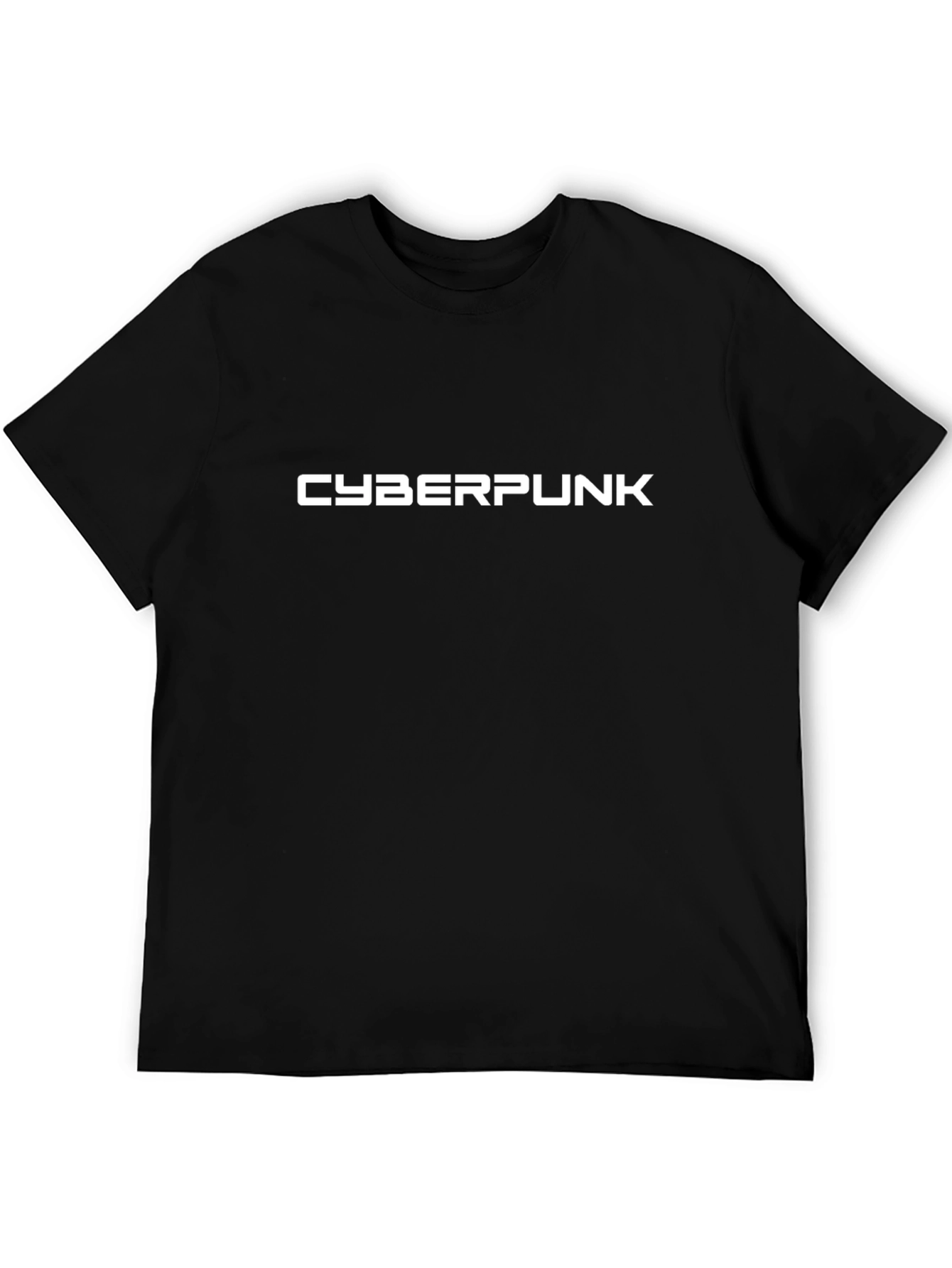 Cyberpunk Graphic Tee - Stylish Black T-Shirt