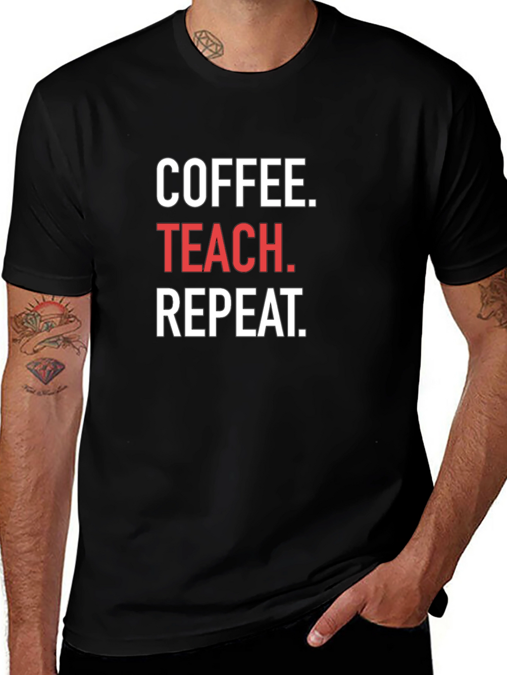 Coffee. Teach. Repeat. T-Shirt