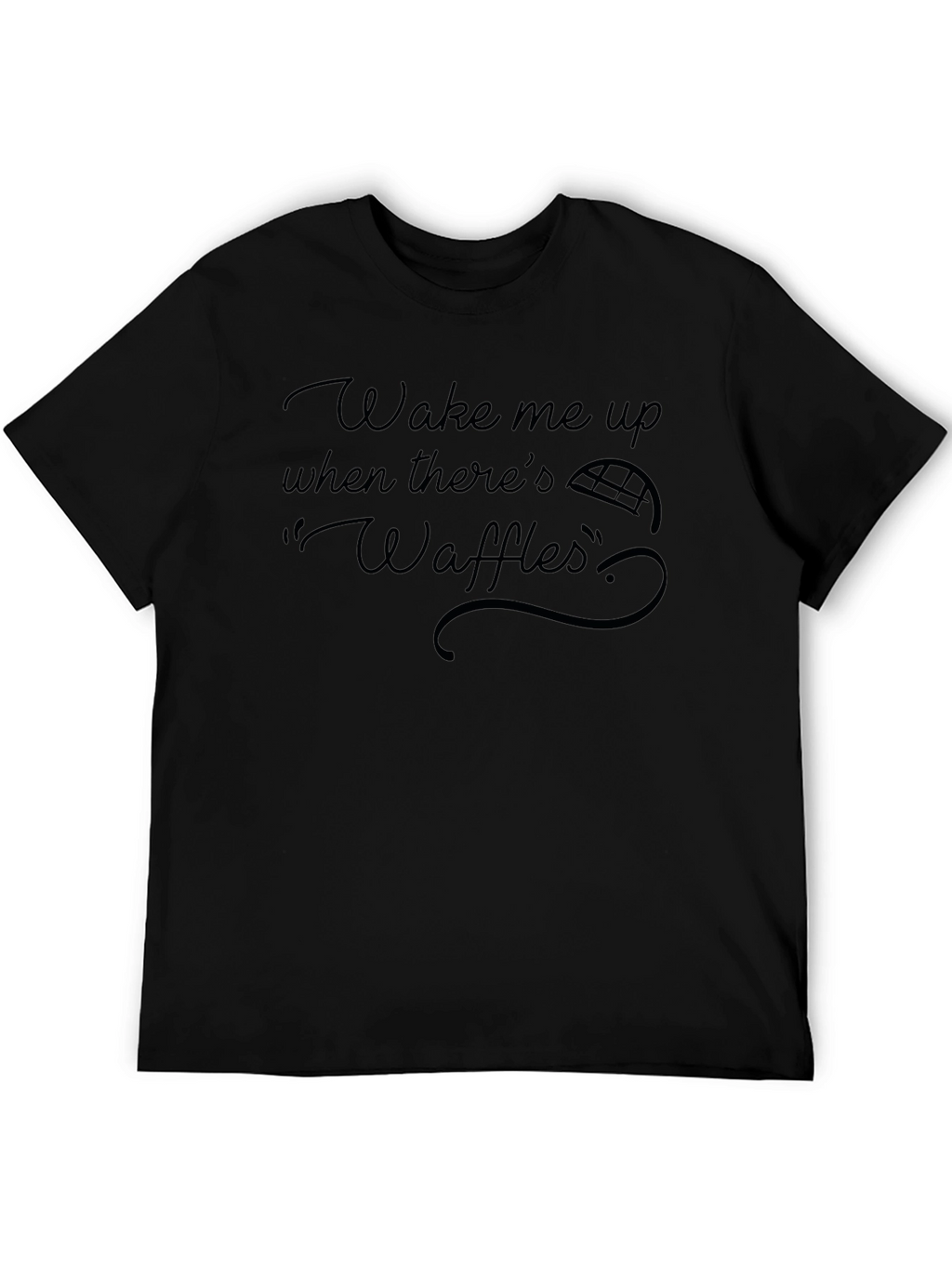 Waffles Graphic T-Shirt - Wake Me Up Design