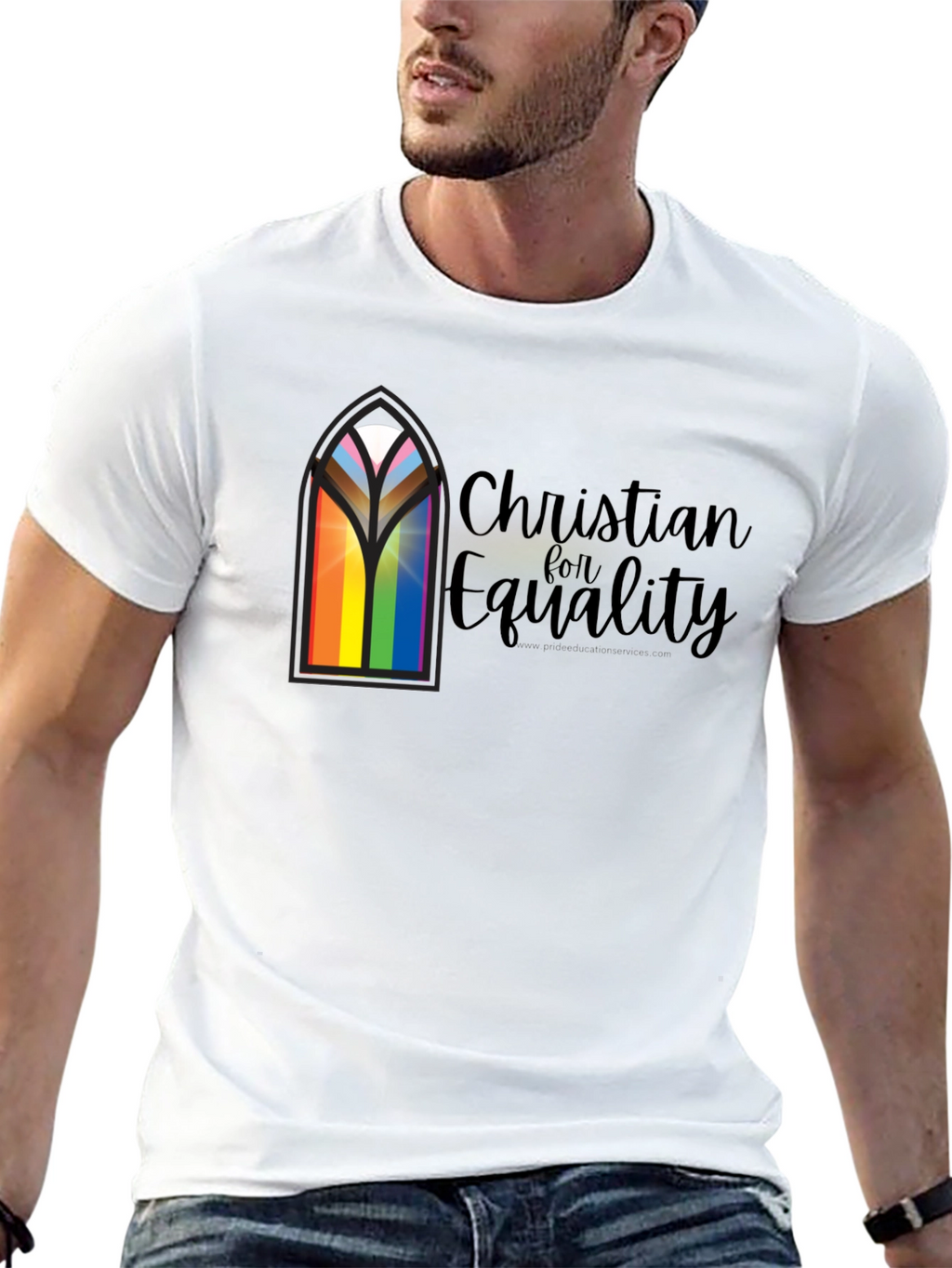 Christian for Equality T-Shirt - Pride Rainbow