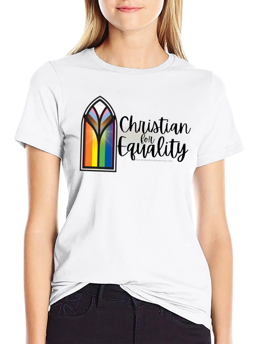 Christian for Equality T-Shirt - Pride Rainbow