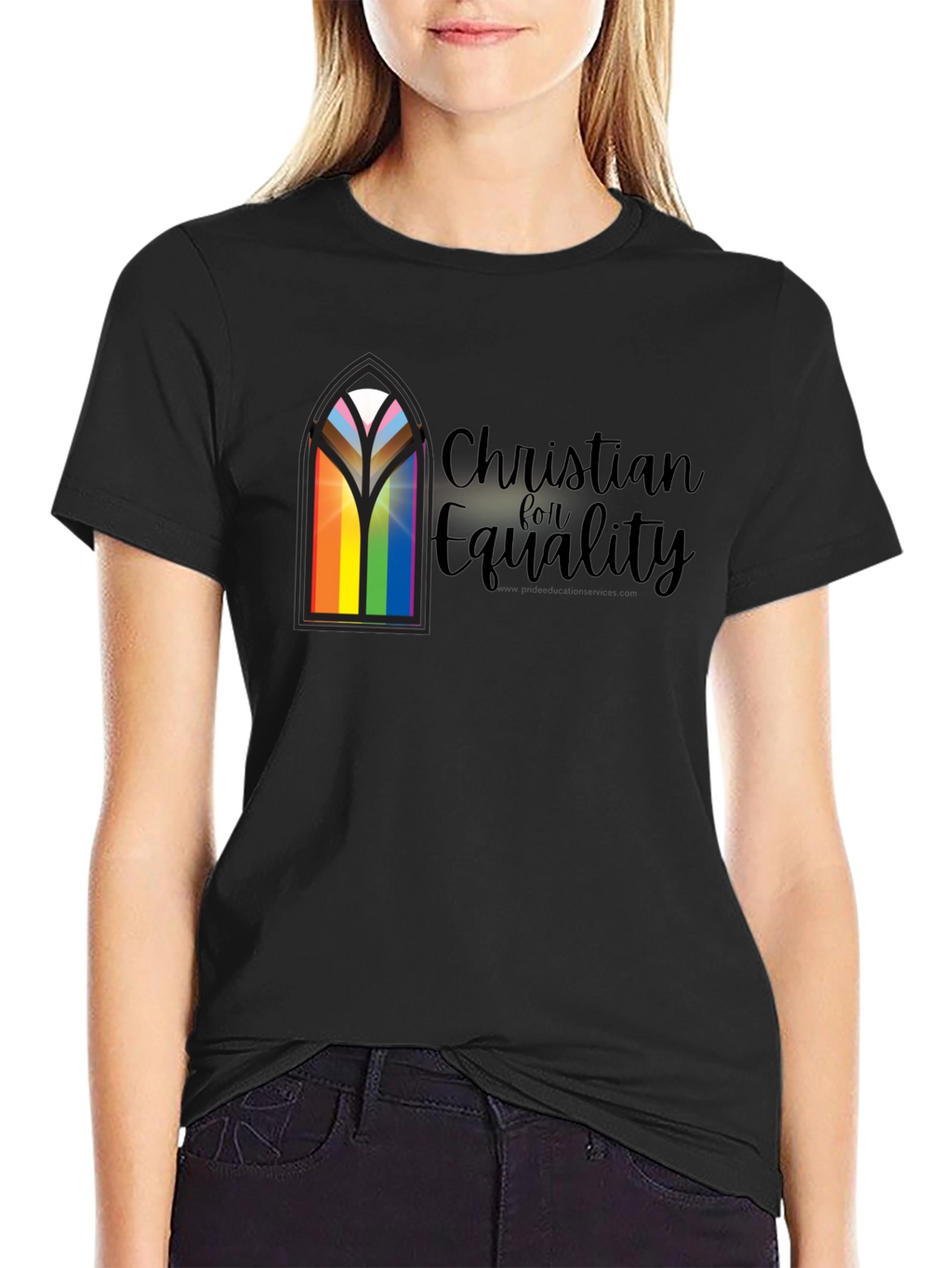 Christian for Equality T-Shirt - Pride Rainbow