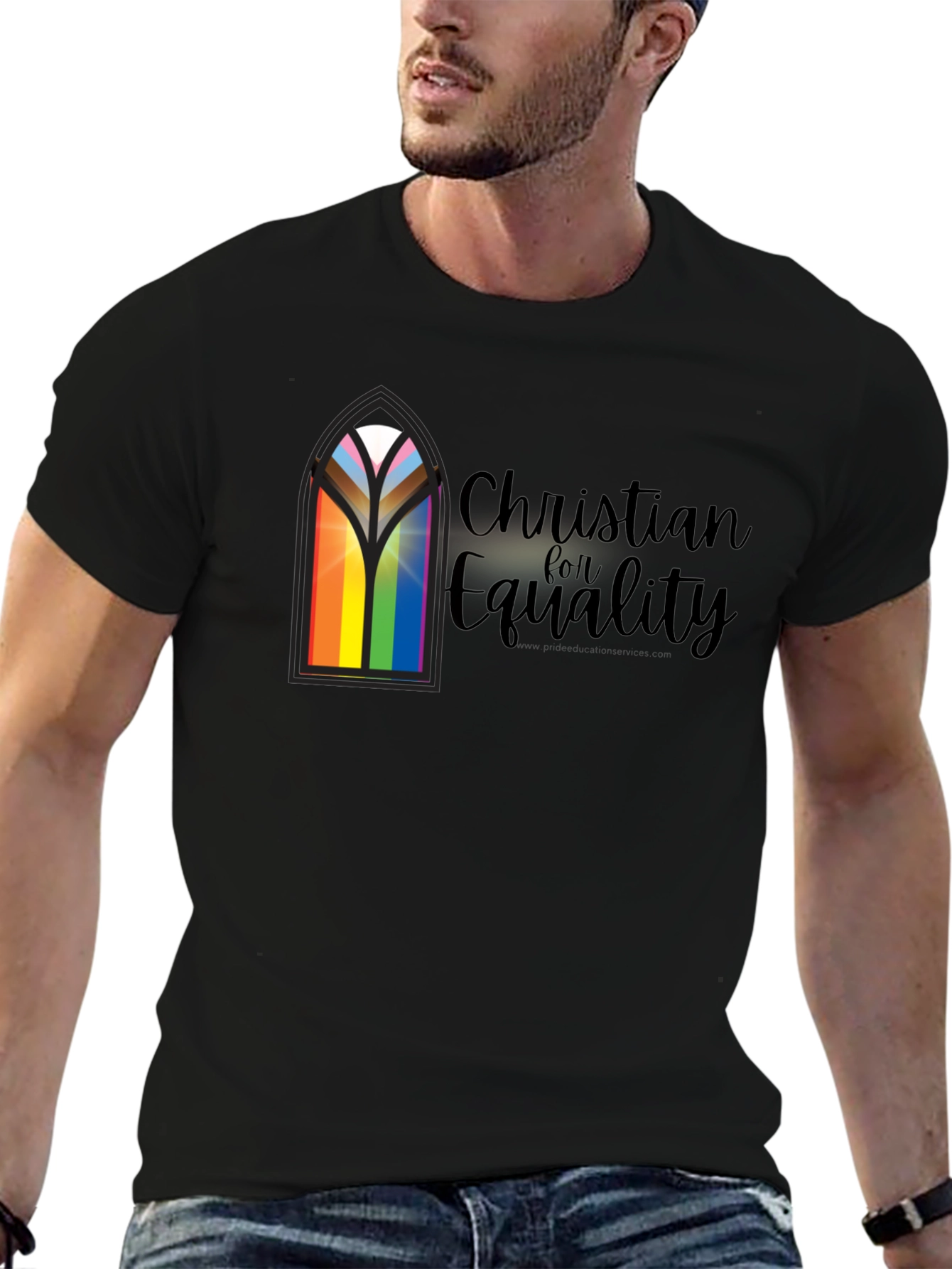 Christian for Equality T-Shirt - Pride Rainbow
