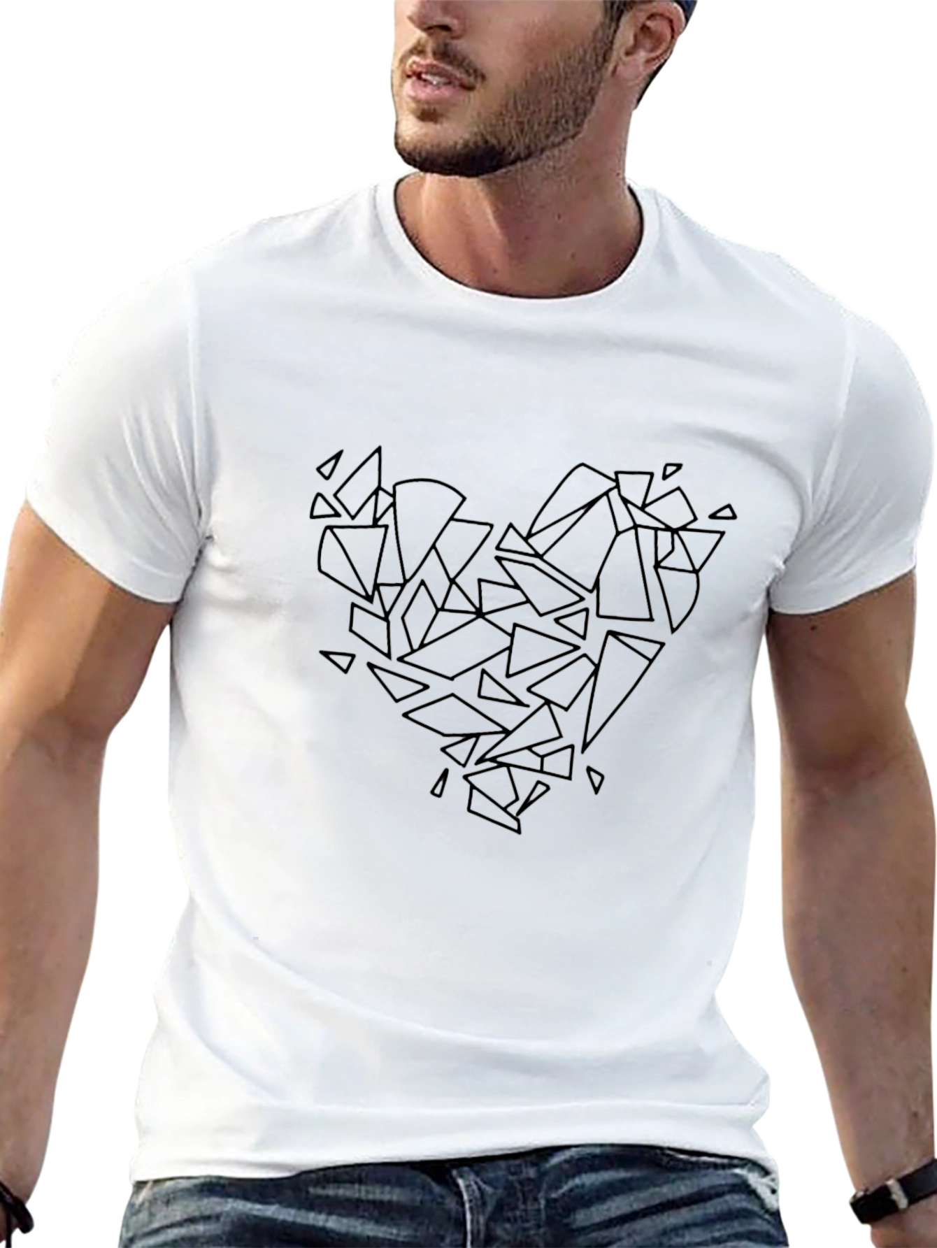 Broken Heart Graphic Tee - Black