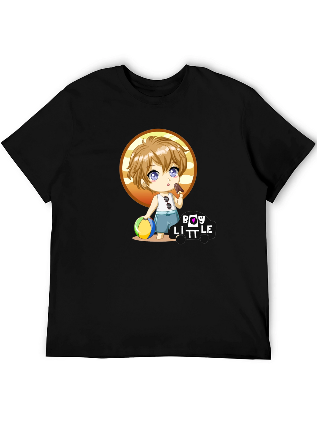 Boy Little Cartoon Graphic T-Shirt