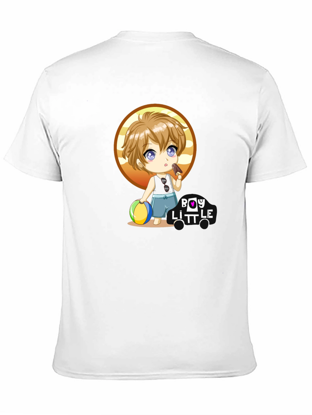 Boy Little Cartoon Graphic T-Shirt