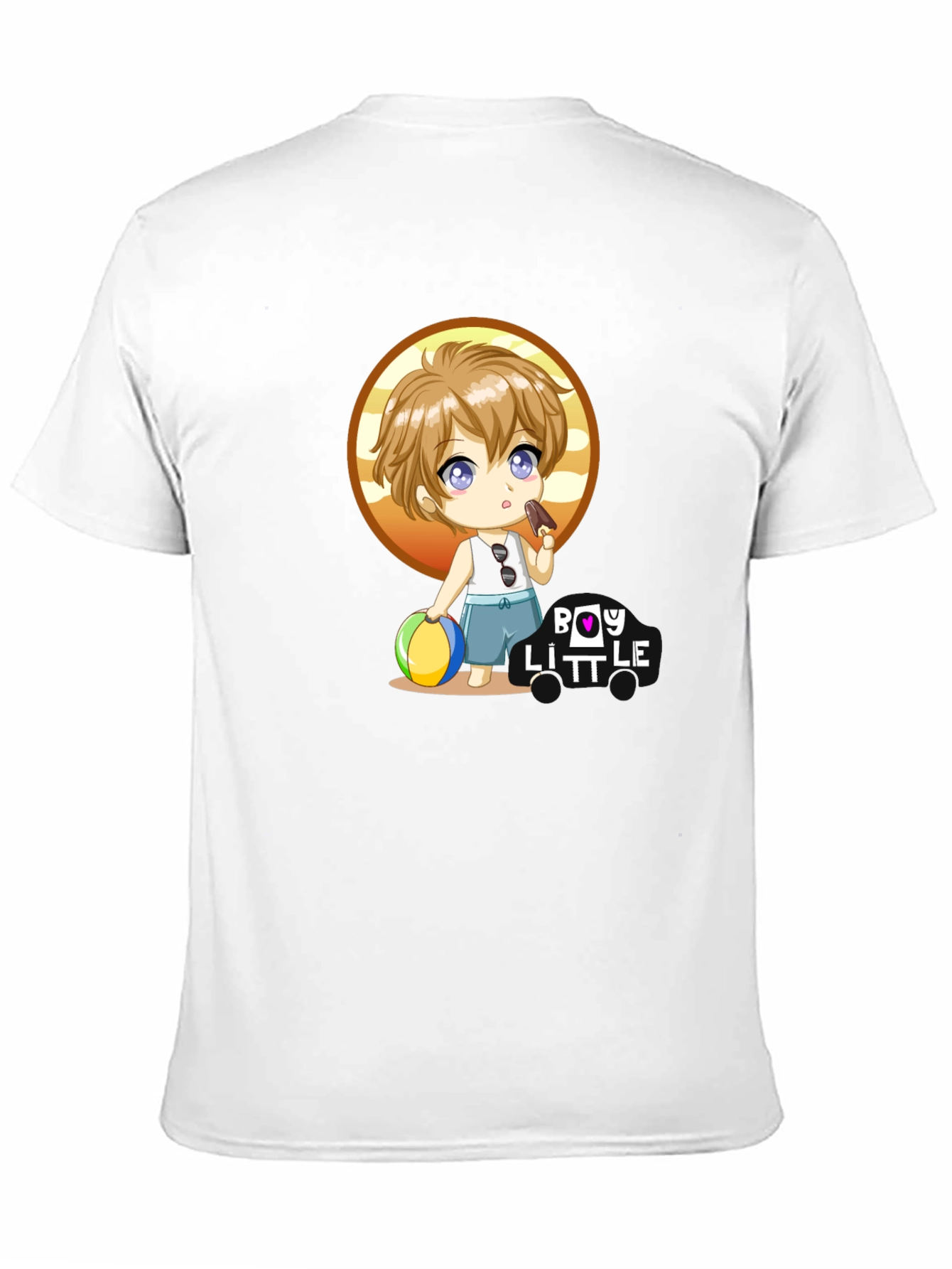 Boy Little Cartoon Graphic T-Shirt