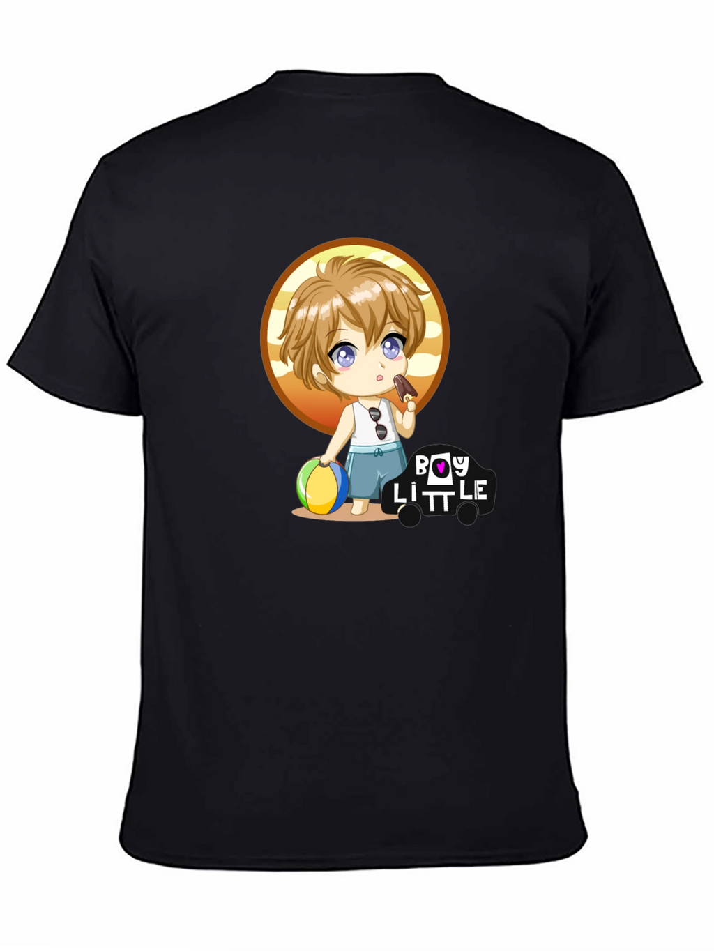 Boy Little Cartoon Graphic T-Shirt
