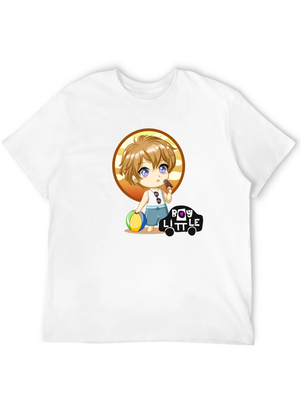Boy Little Cartoon Graphic T-Shirt