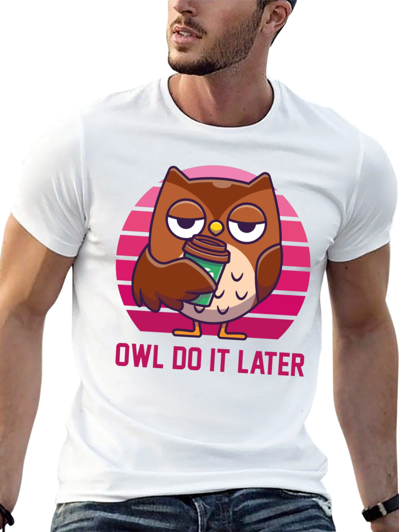 Owl Do It Later T-Shirt - Funny & Relaxed