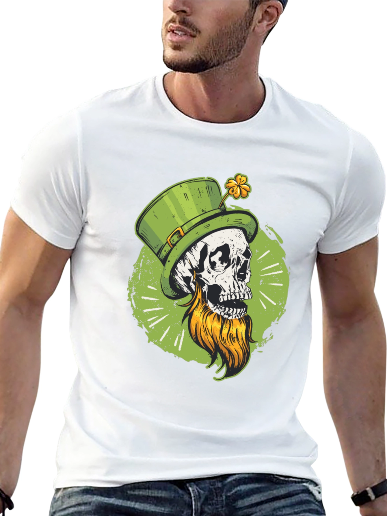 St. Patricks Day Skull T-Shirt