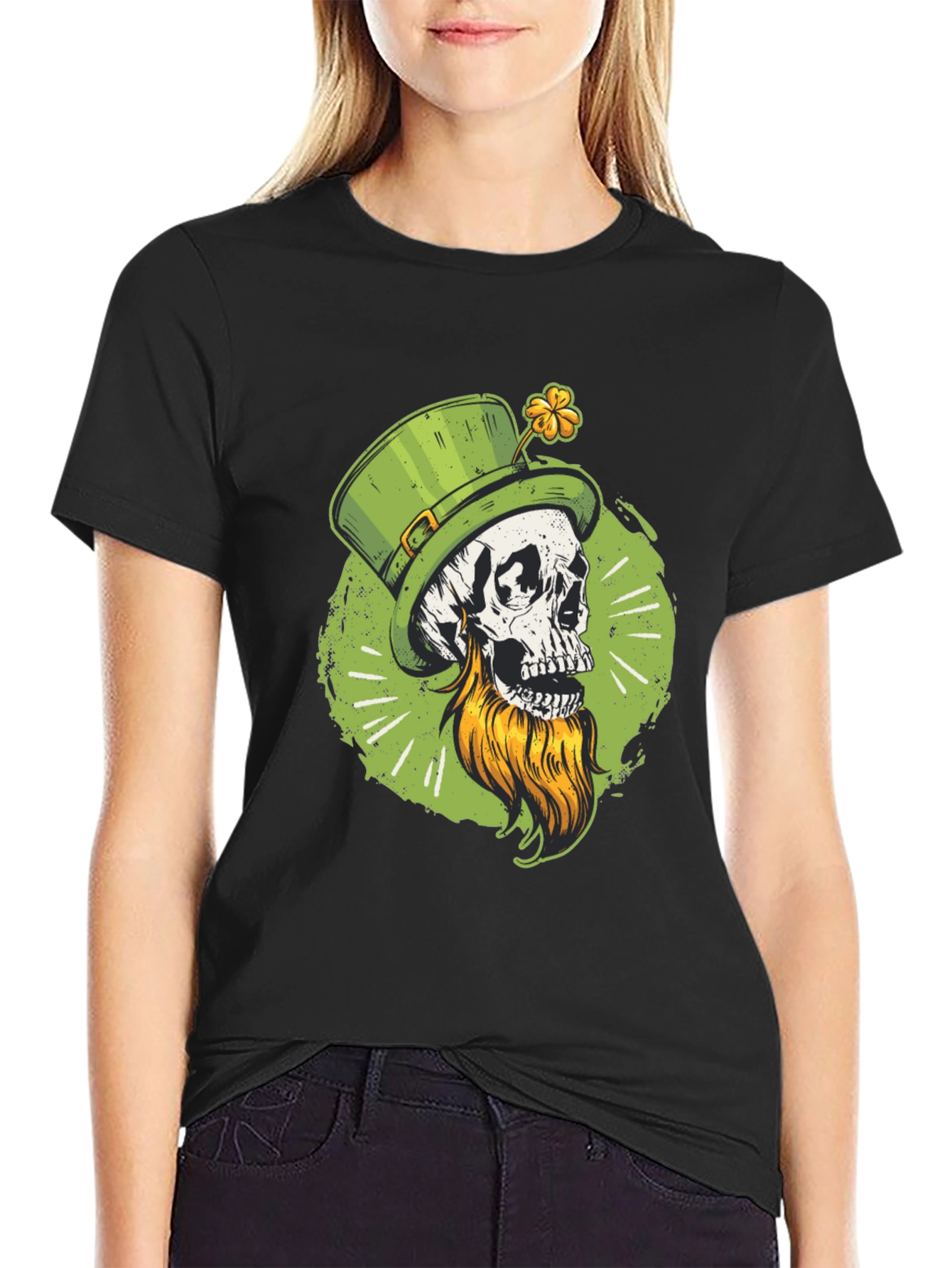 St. Patricks Day Skull T-Shirt