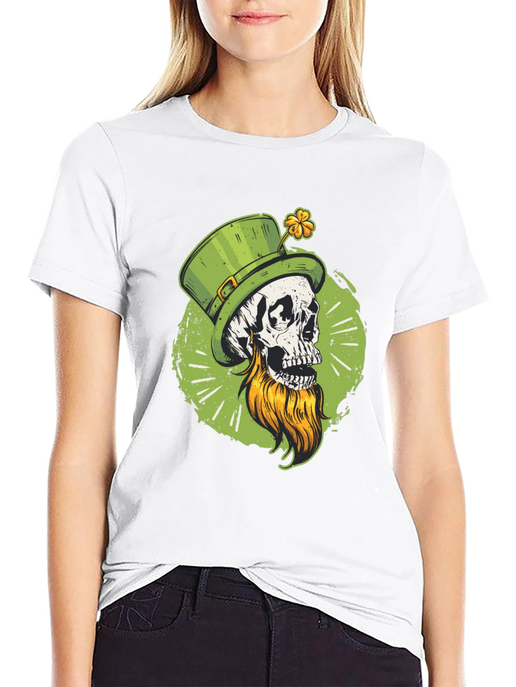 St. Patricks Day Skull T-Shirt
