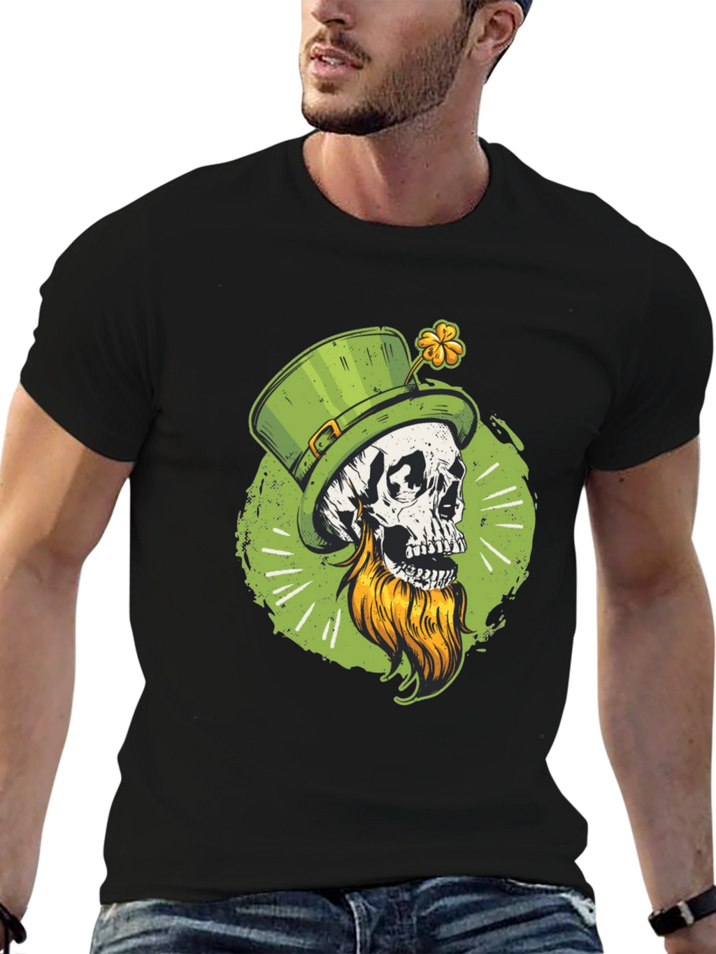 St. Patricks Day Skull T-Shirt