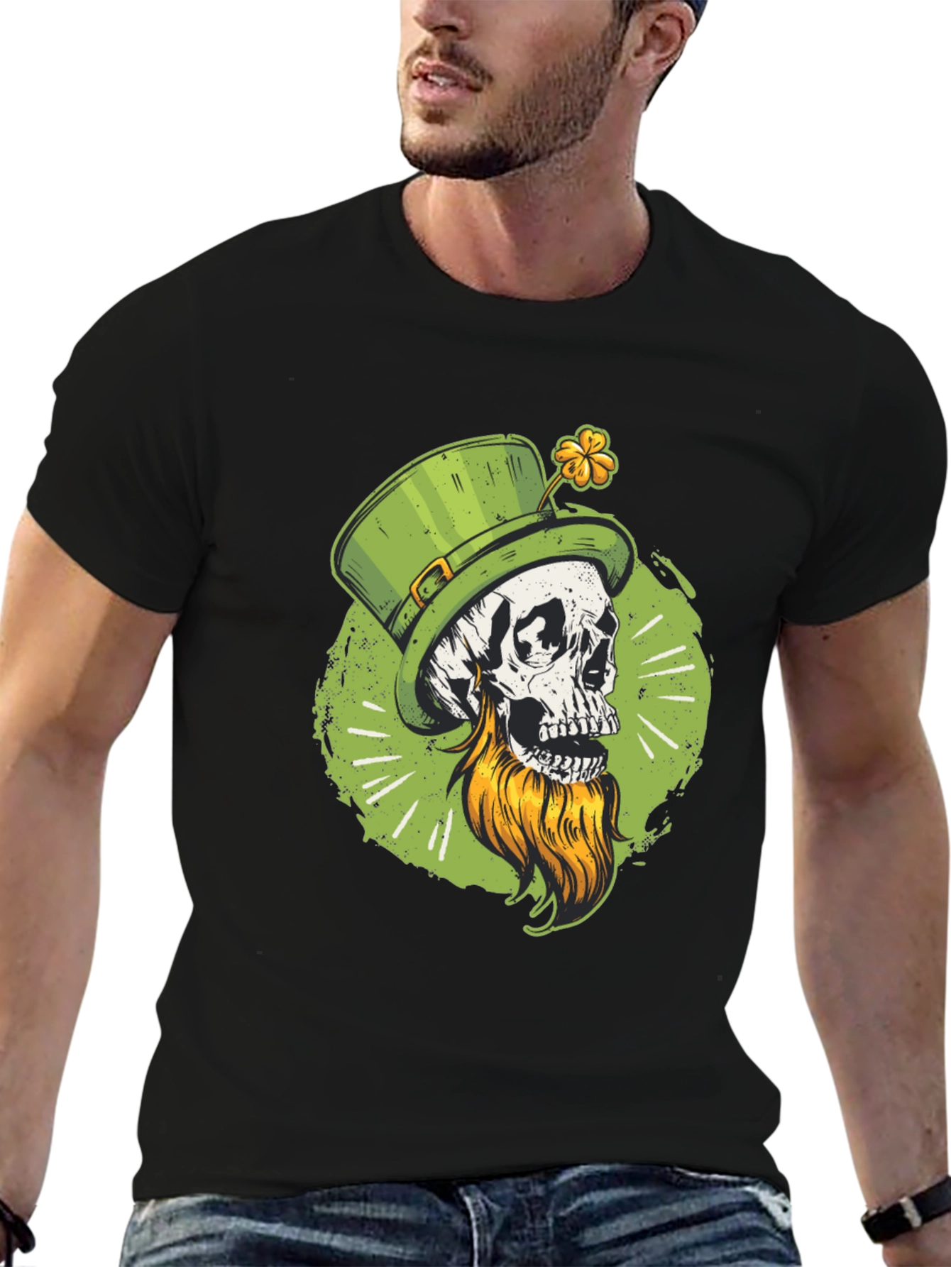 St. Patricks Day Skull T-Shirt