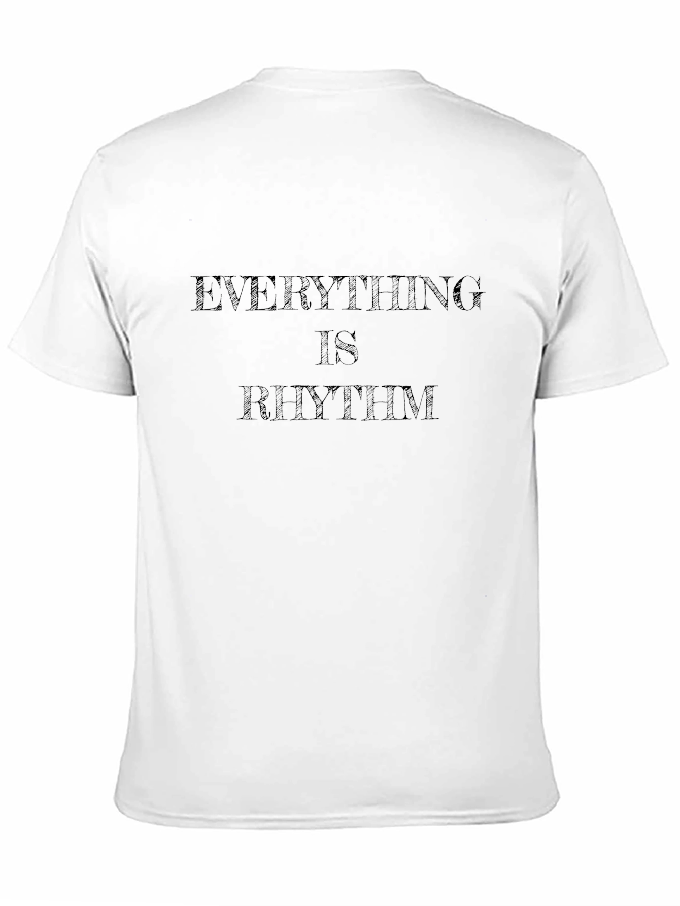 Everything Is Rhythm Black Graphic T-Shirt