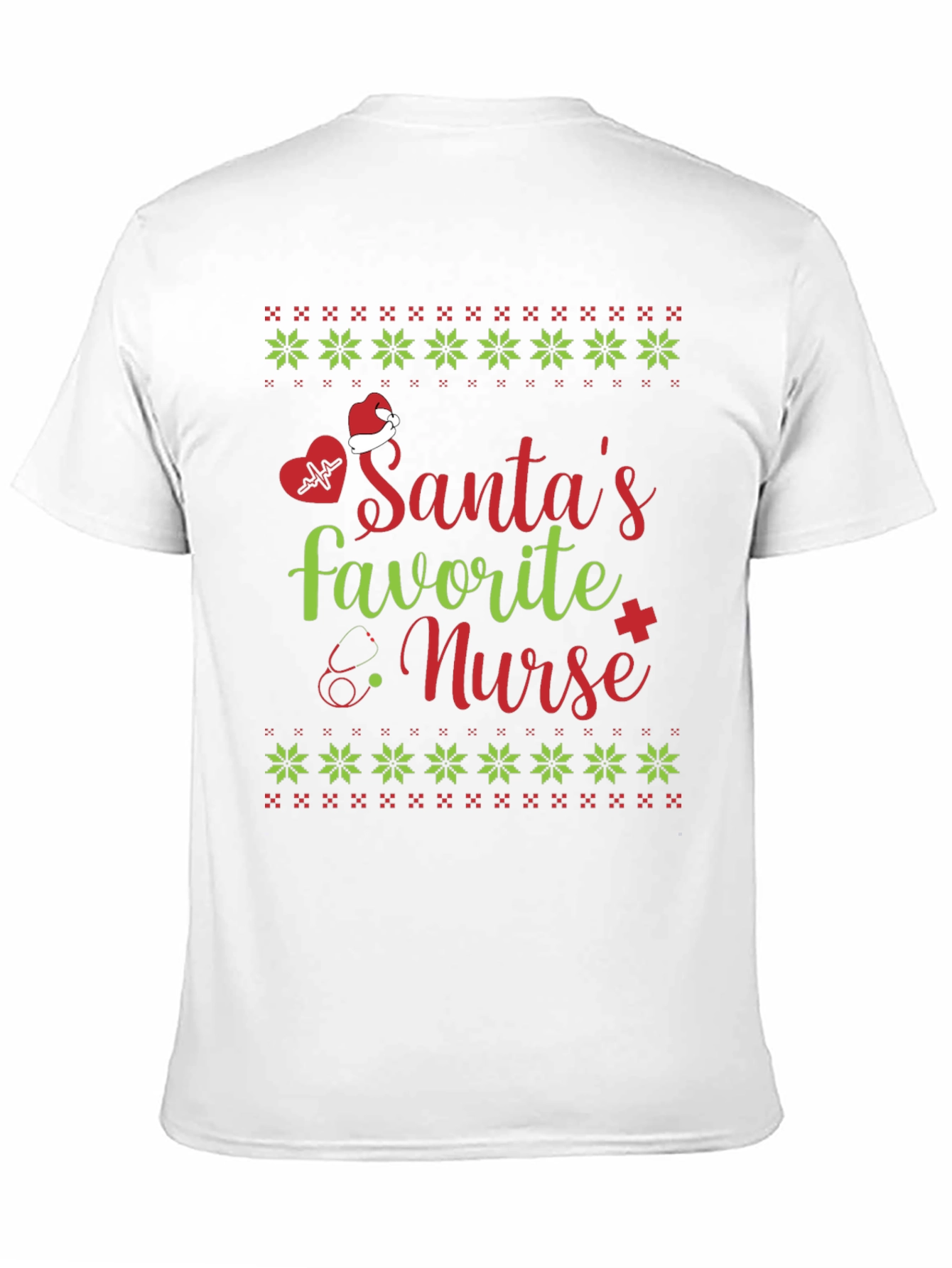 Santas Favorite Nurse Christmas T-Shirt