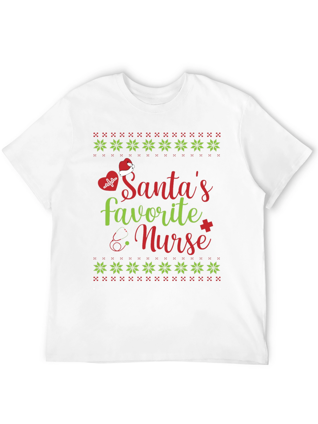Santas Favorite Nurse Christmas T-Shirt