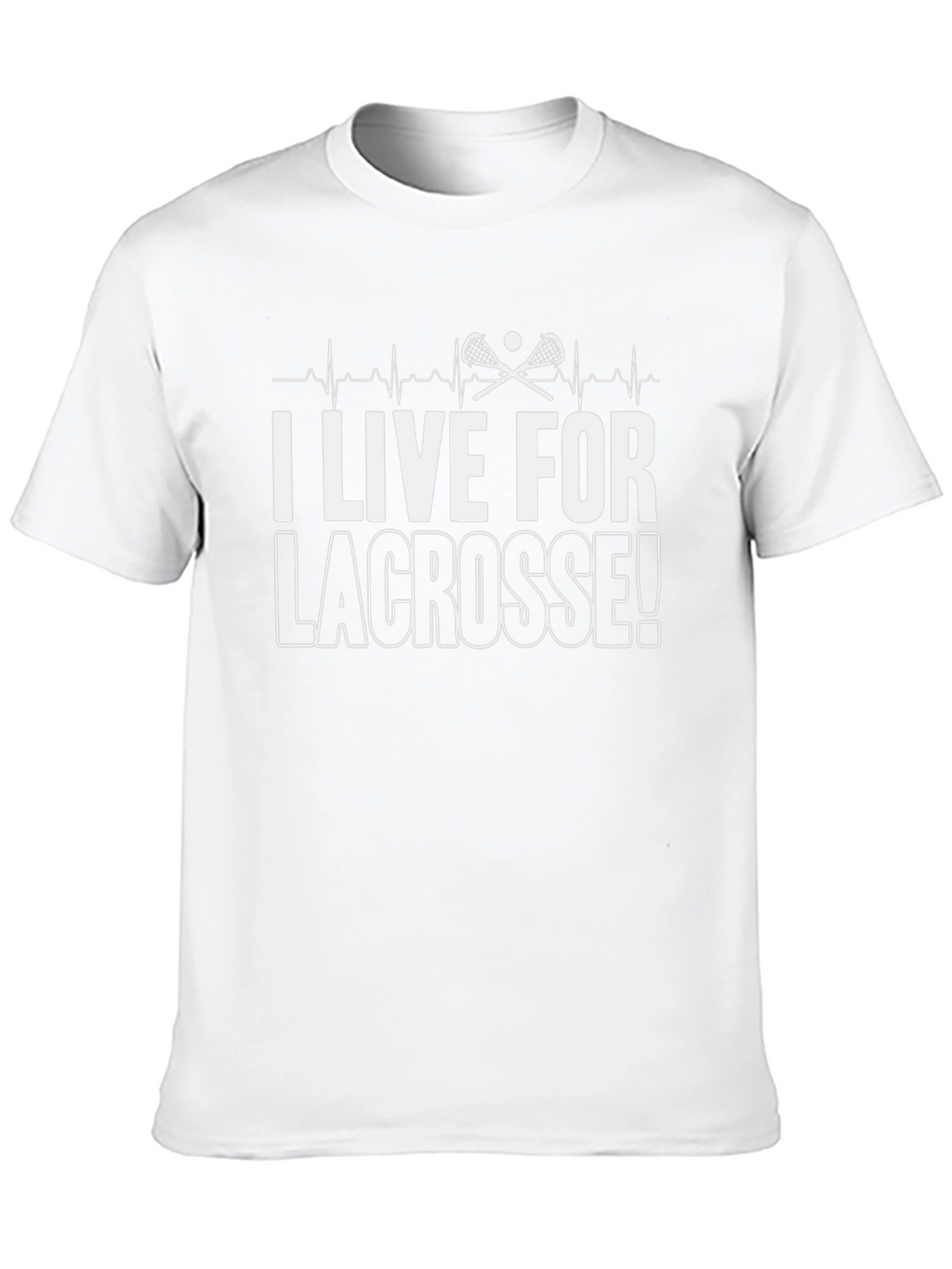I Live For Lacrosse! Graphic Tee