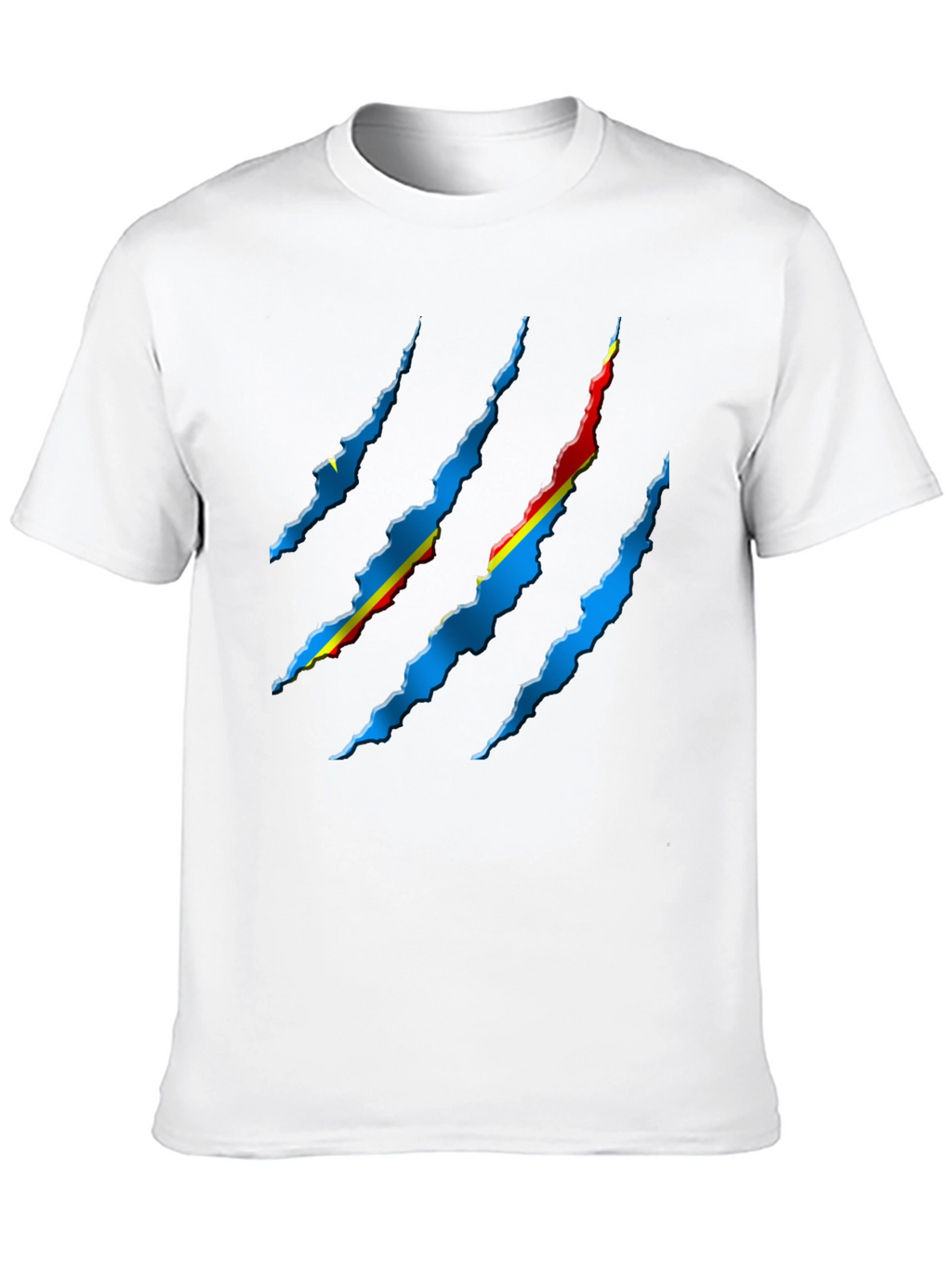 Ripped Flag Graphic Tee - Black