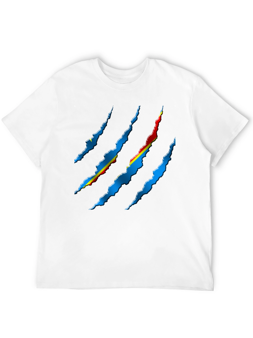 Ripped Flag Graphic Tee - Black