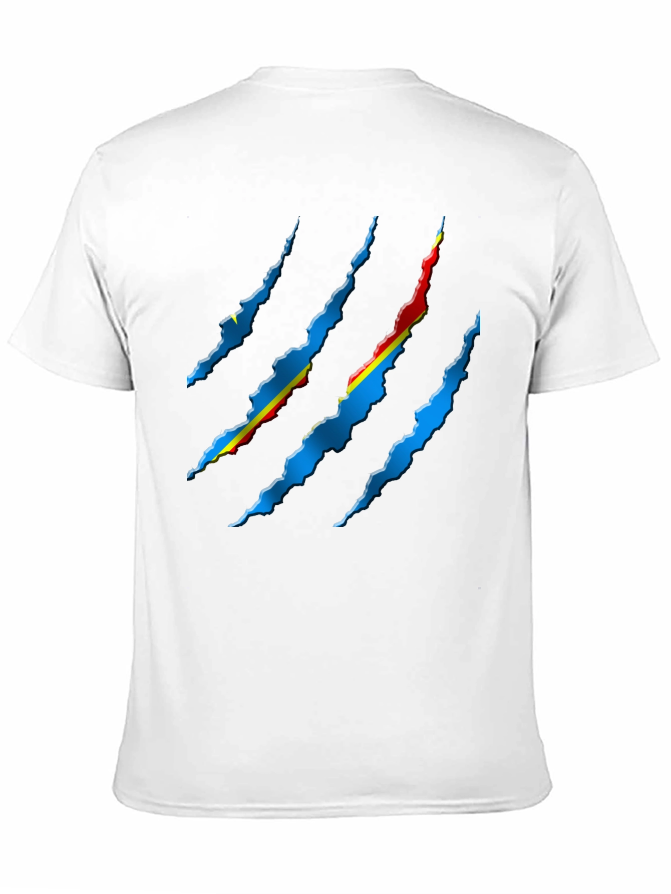 Ripped Flag Graphic Tee - Black