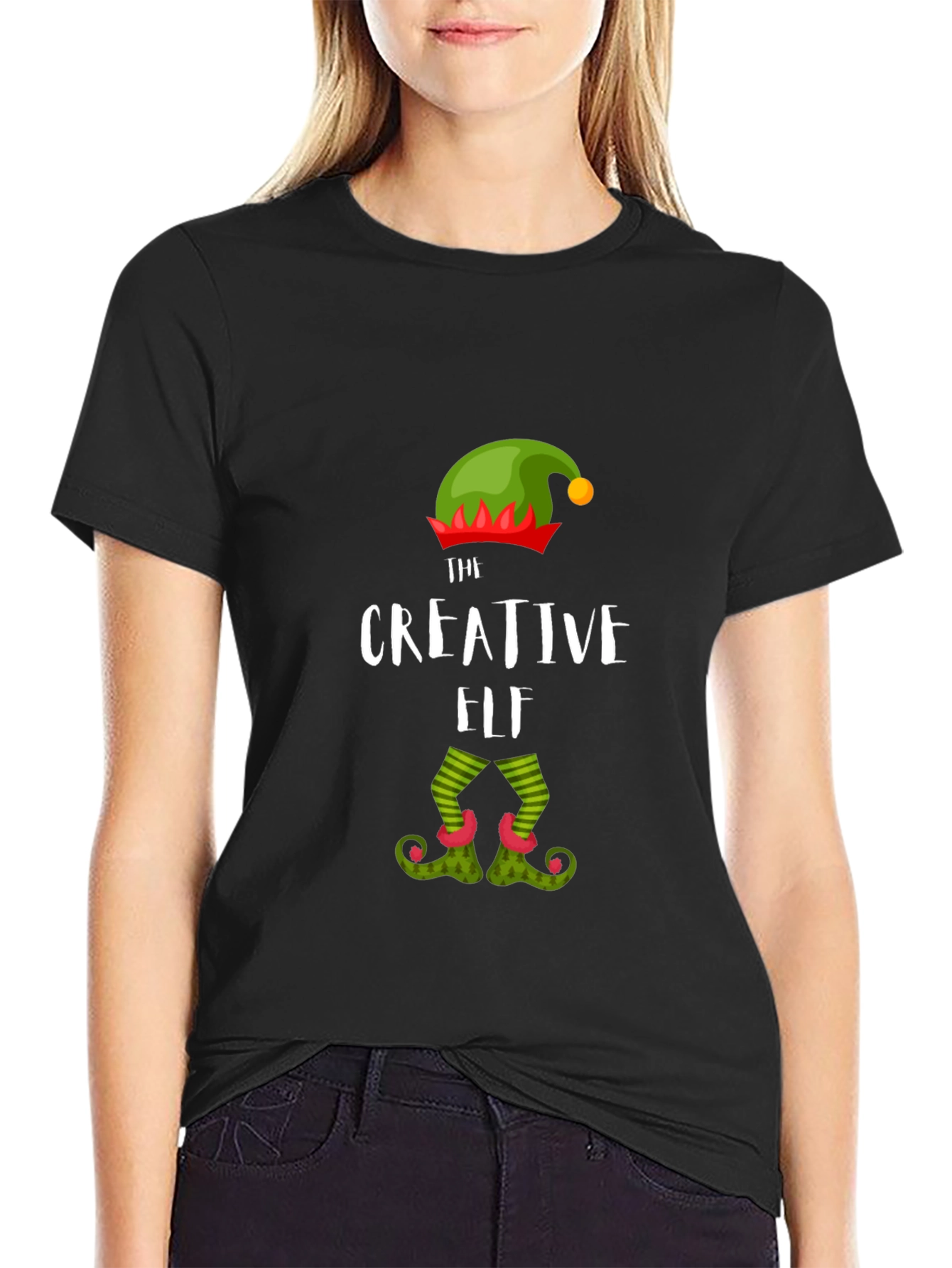 Creative Elf T-Shirt Festive Holiday Apparel