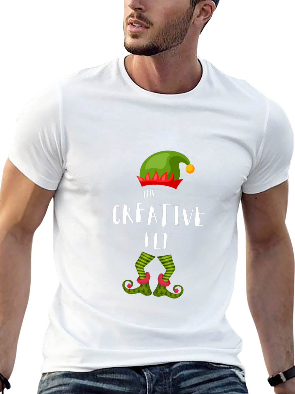 Creative Elf T-Shirt Festive Holiday Apparel