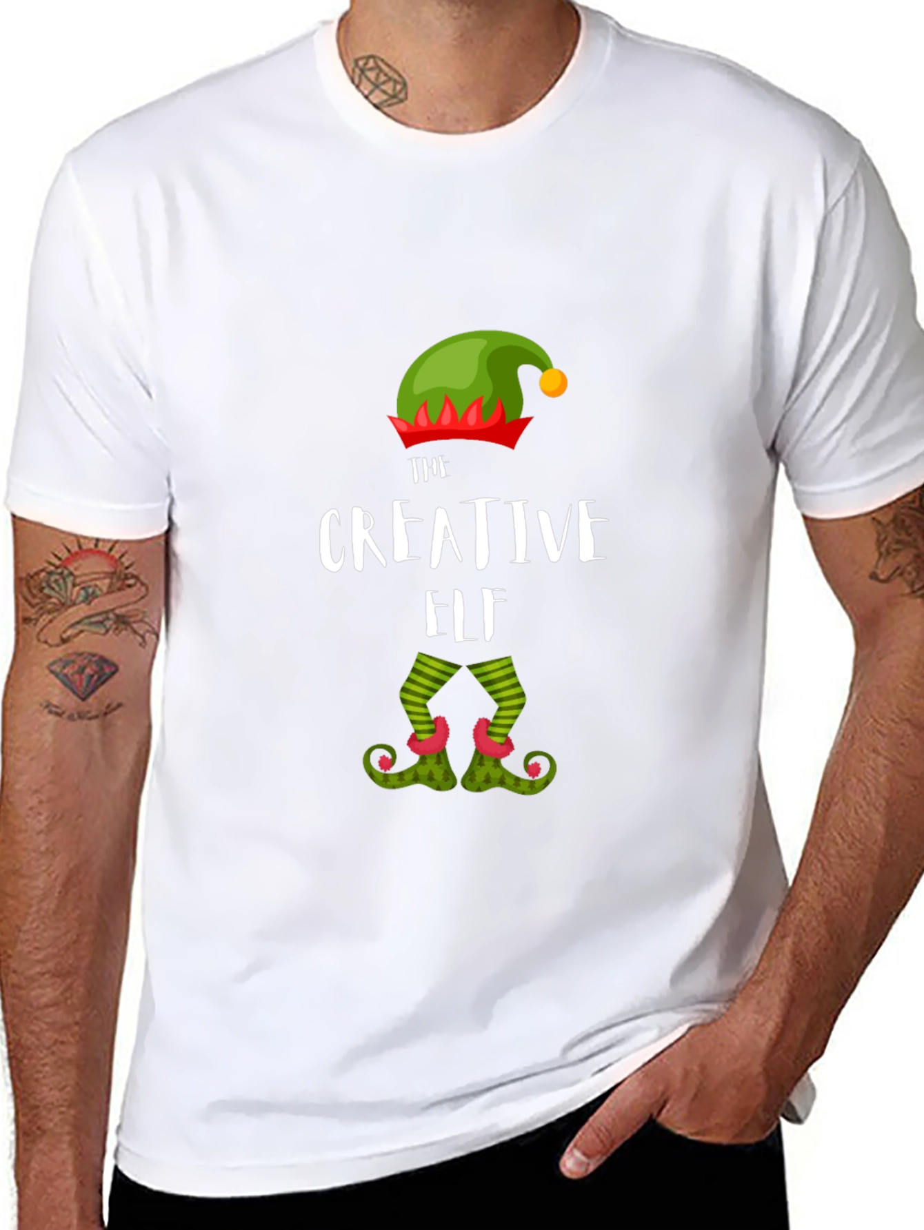Creative Elf T-Shirt Festive Holiday Apparel